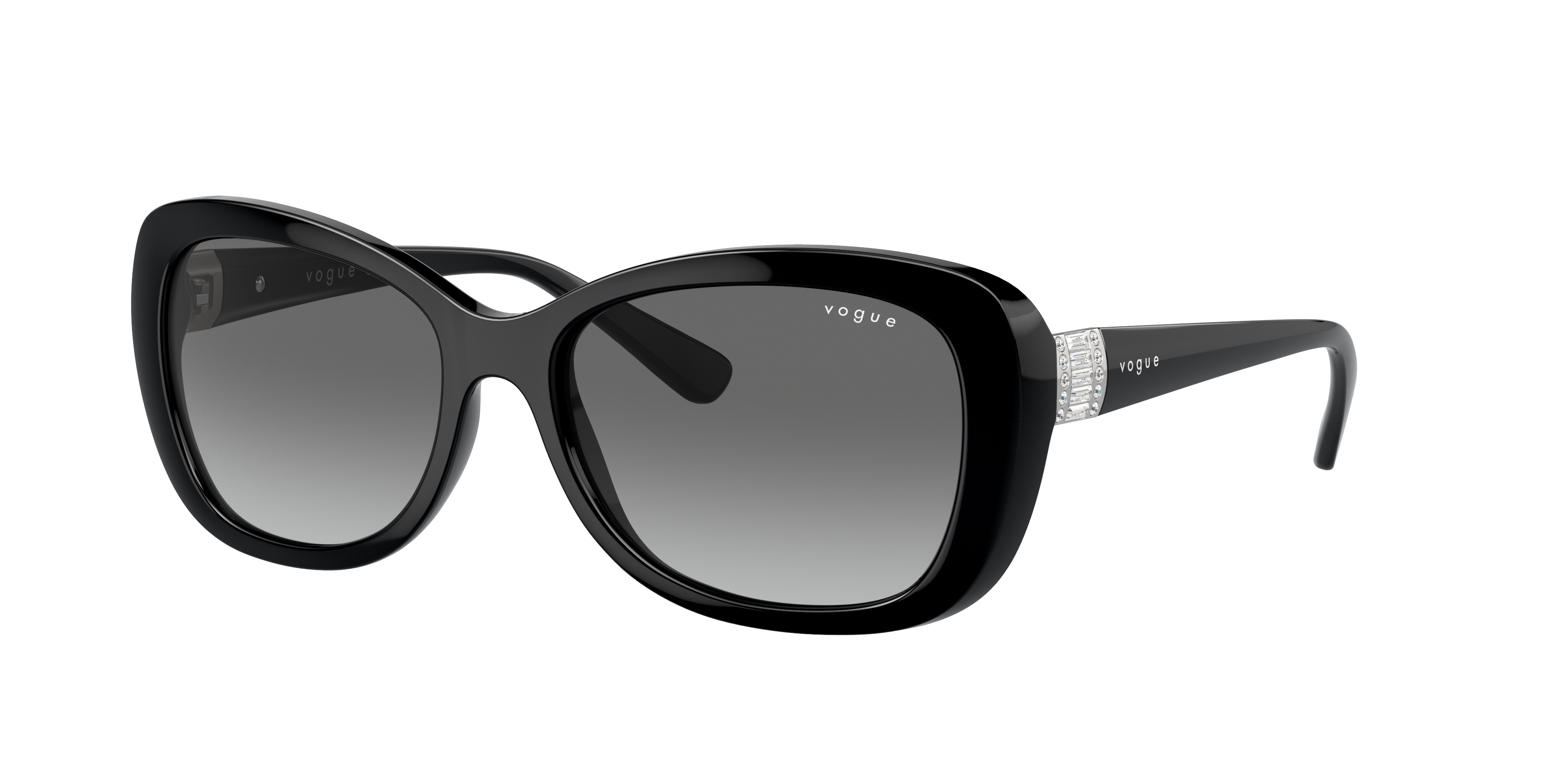 Vogue Eyewear VO2943SB in Black, three-quarter view #Colour_Black