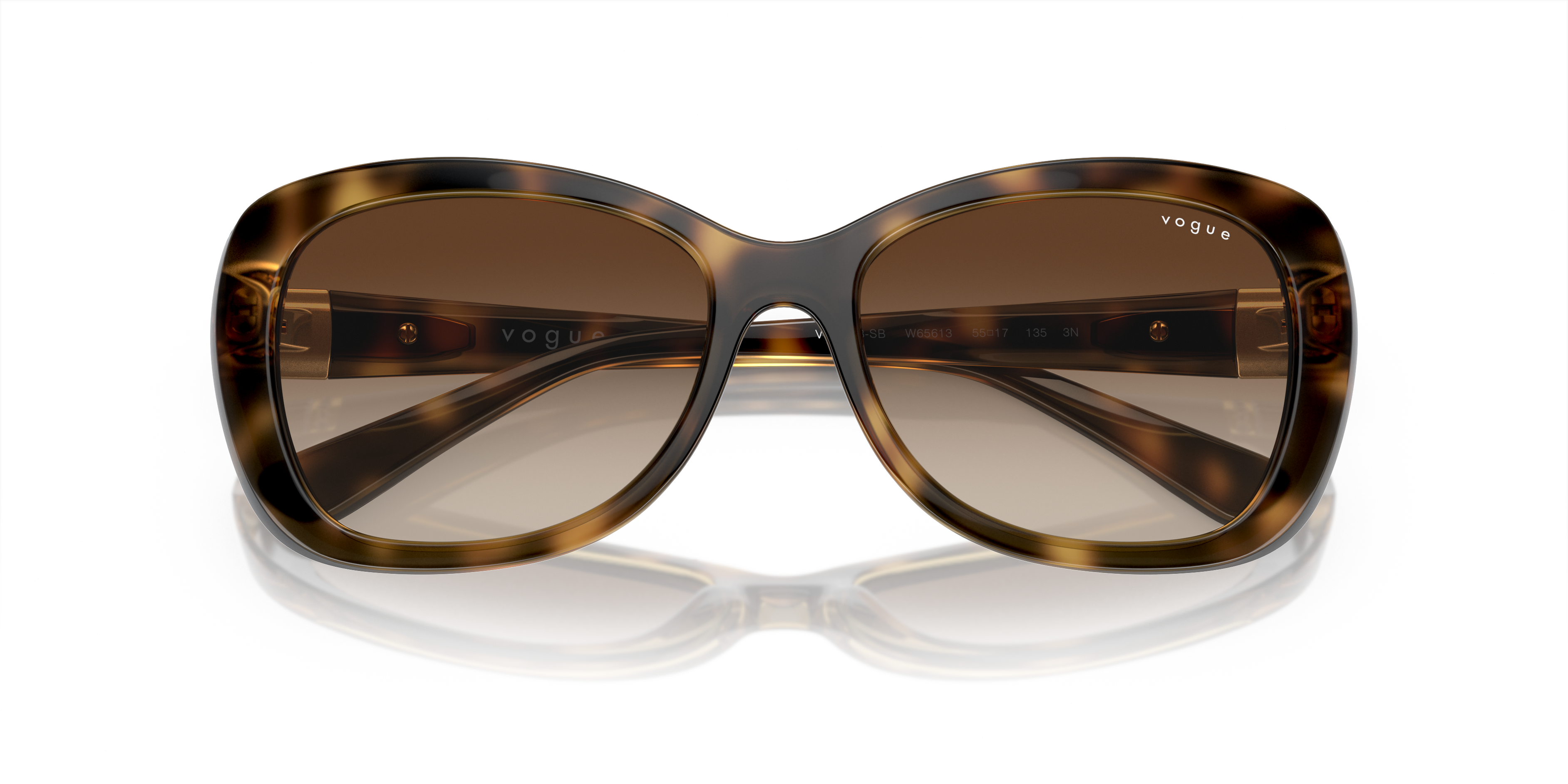 Vogue Eyewear VO2943SB in Dark Havana (W65613), front detail view #Colour_Dark Havana (W65613)