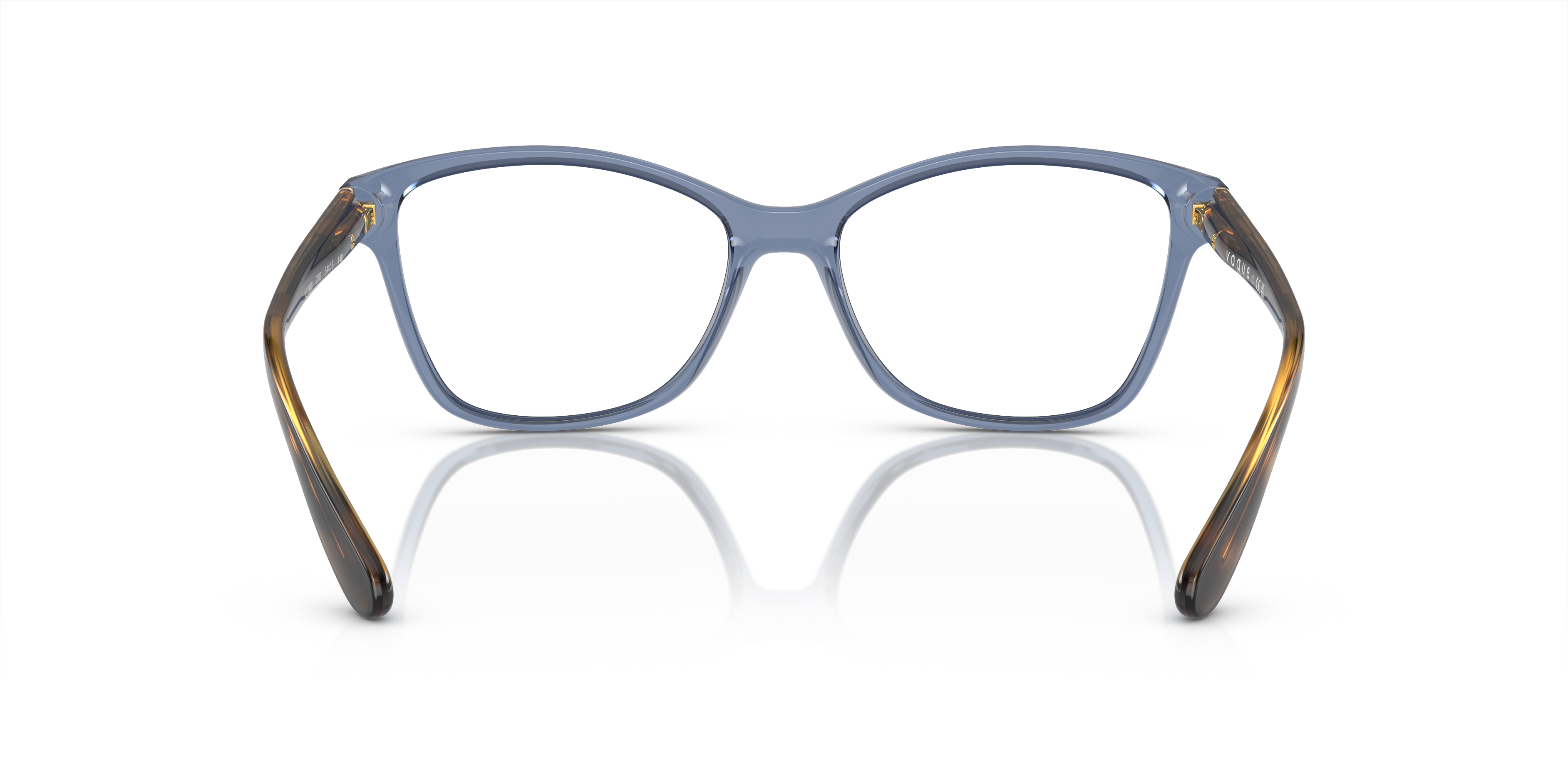 Vogue Eyewear VO2998 in Transparent Blue, back view #Colour_Transparent Blue
