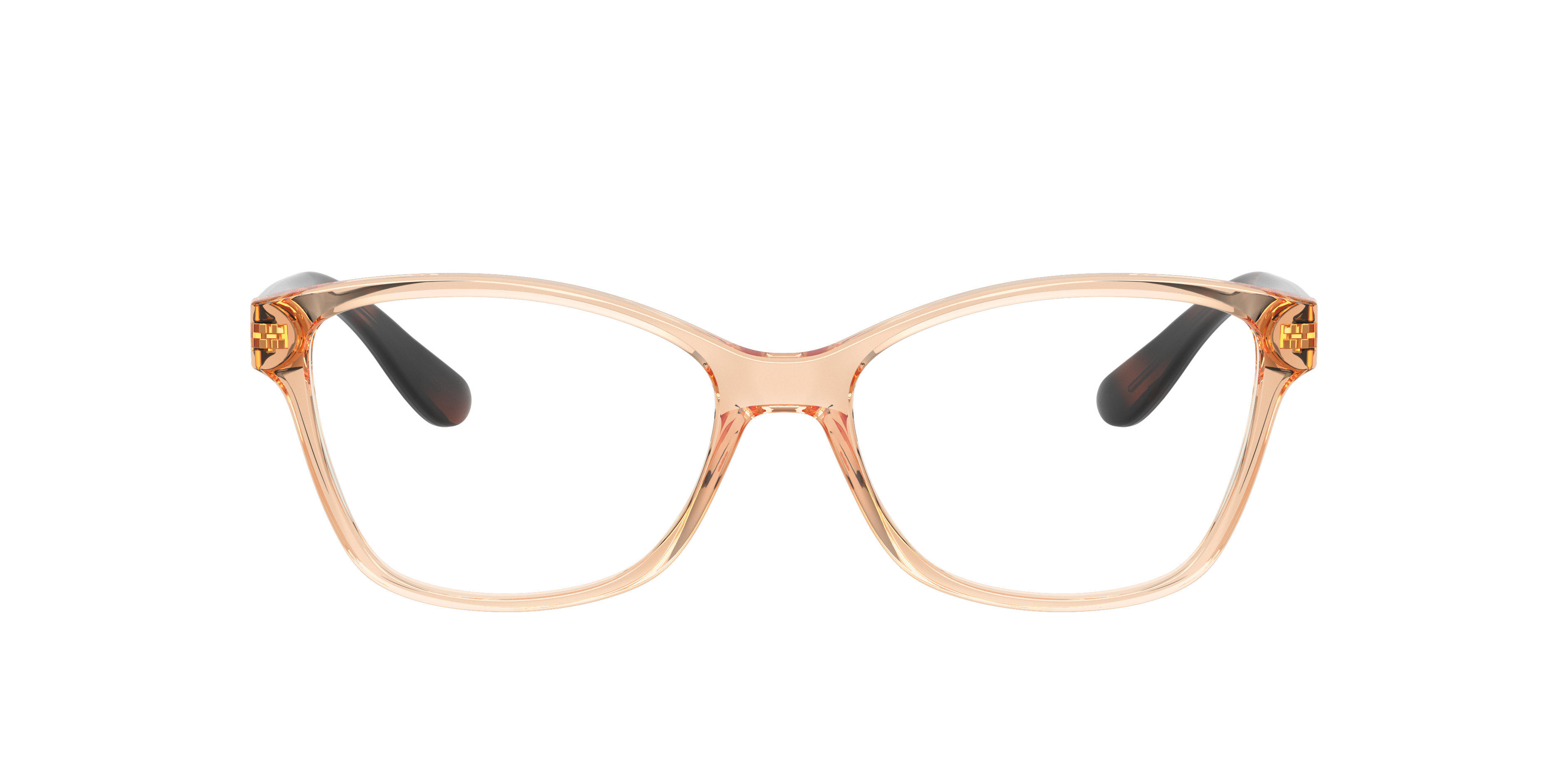 Vogue Eyewear VO2998 in Transparent Reddish Brown, front view #Colour_Transparent Reddish Brown