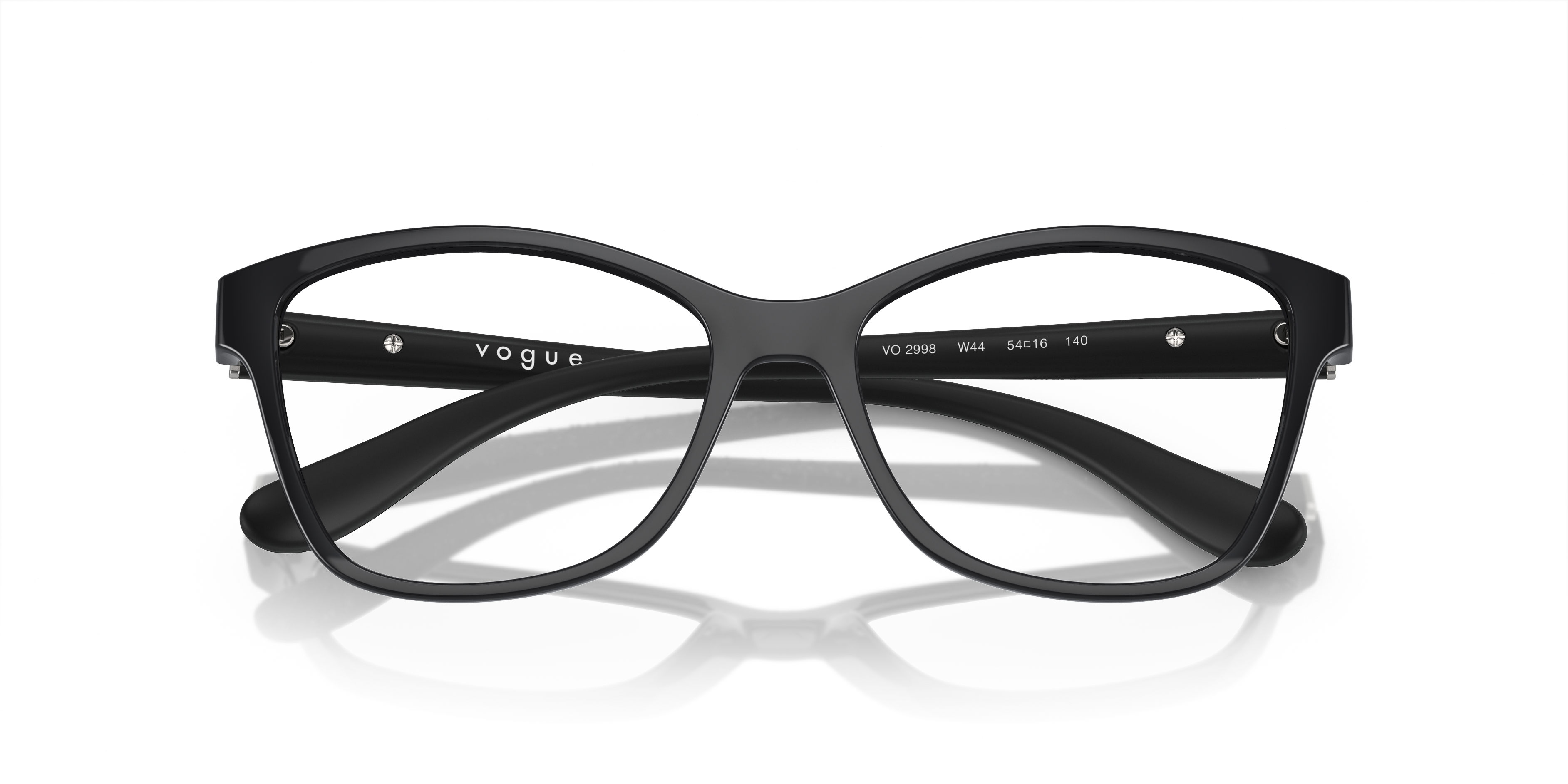 Vogue Eyewear VO2998 in Black, front detail view #Colour_Black