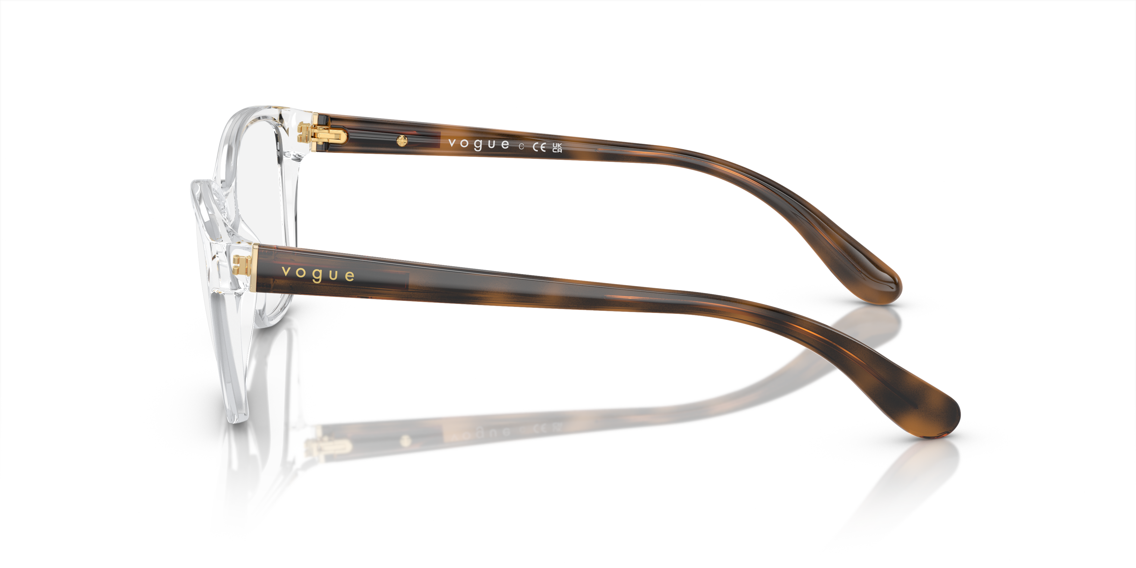 Vogue Eyewear VO2998 in Transparent, side view #Colour_Transparent