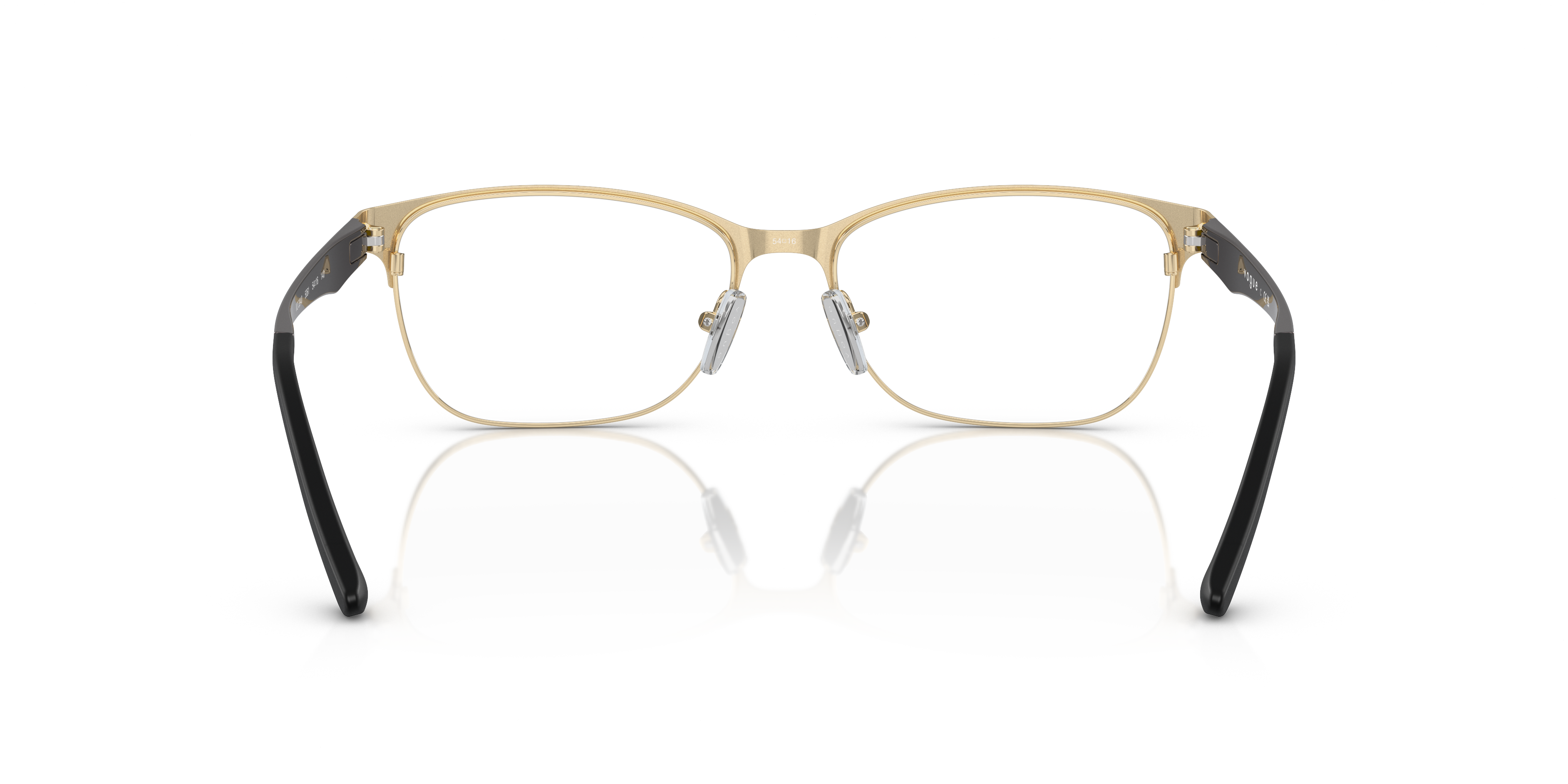 Vogue Eyewear VO3940 in Top Dark Grey/Pale Gold, back view #Colour_Top Dark Grey/Pale Gold