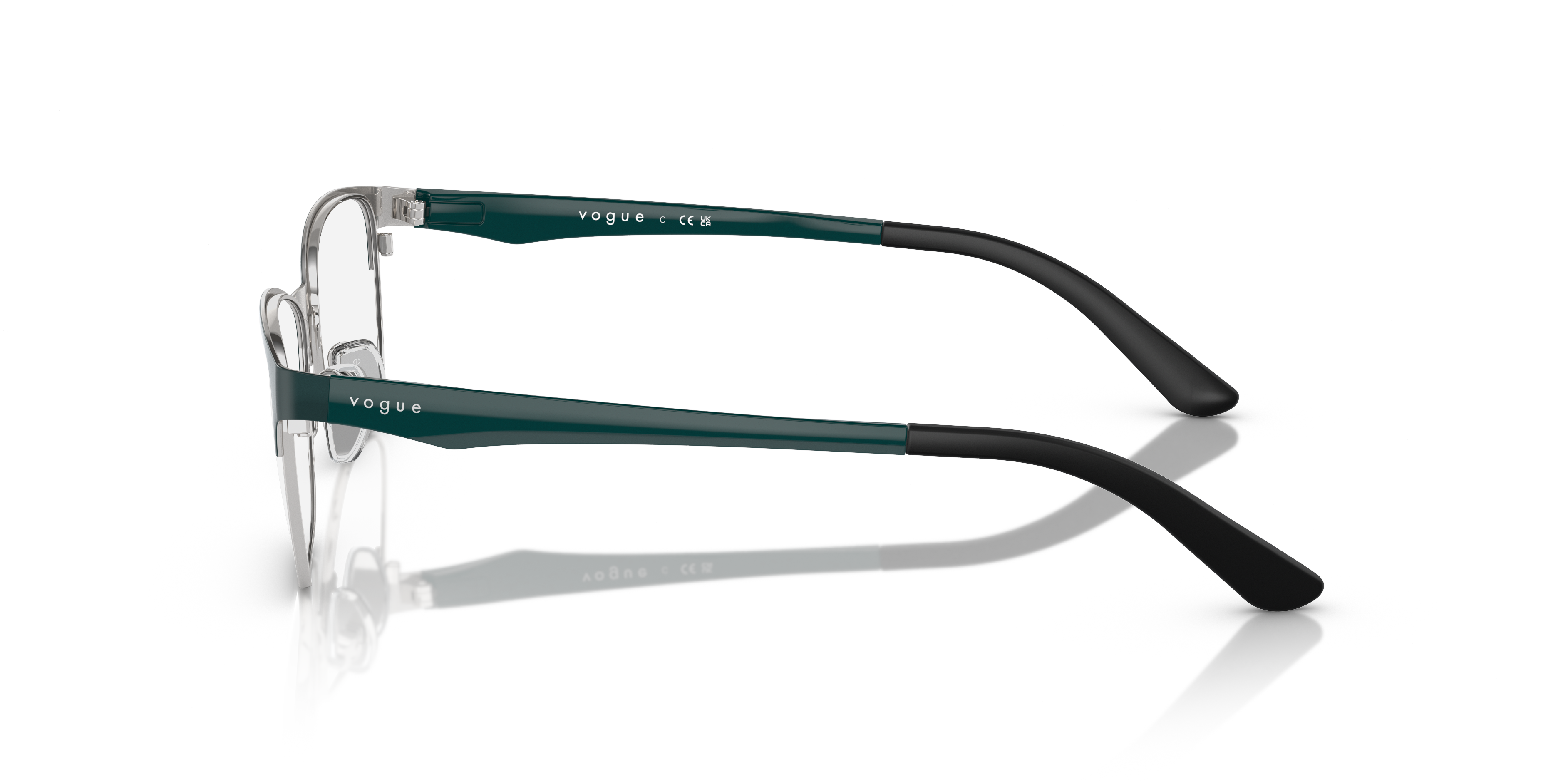 Vogue Eyewear VO3940 in Dark Green, side view #Colour_Dark Green
