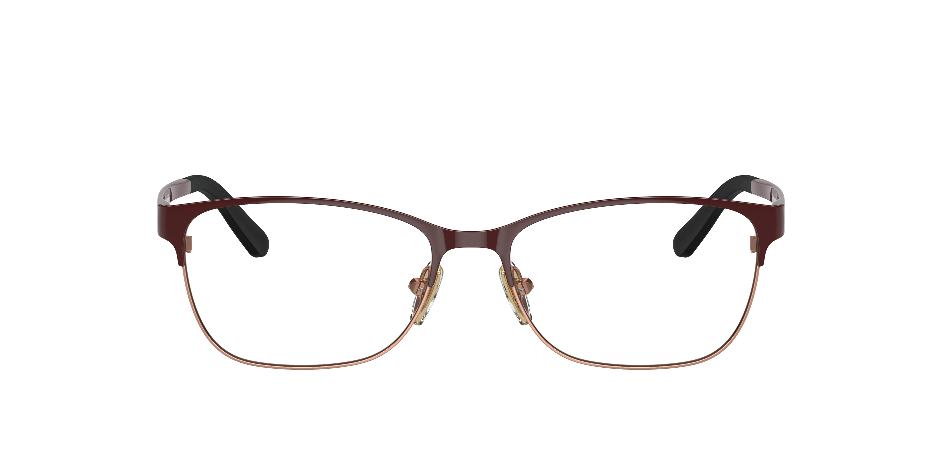 Vogue Eyewear VO3940 in Top Bordeaux/Rose Gold, front view #Colour_Top Bordeaux/Rose Gold