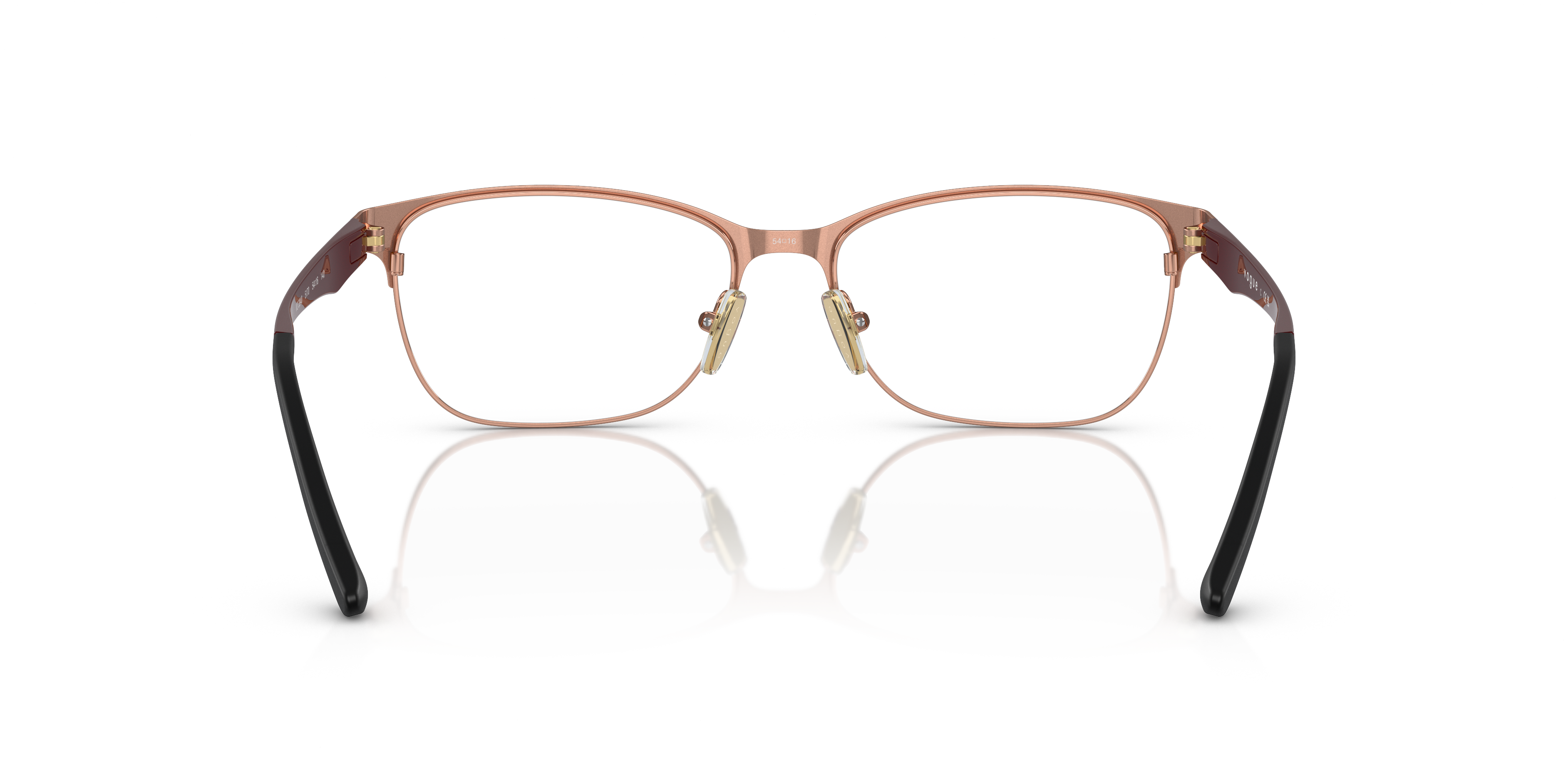 Vogue Eyewear VO3940 in Top Bordeaux/Rose Gold, back view #Colour_Top Bordeaux/Rose Gold