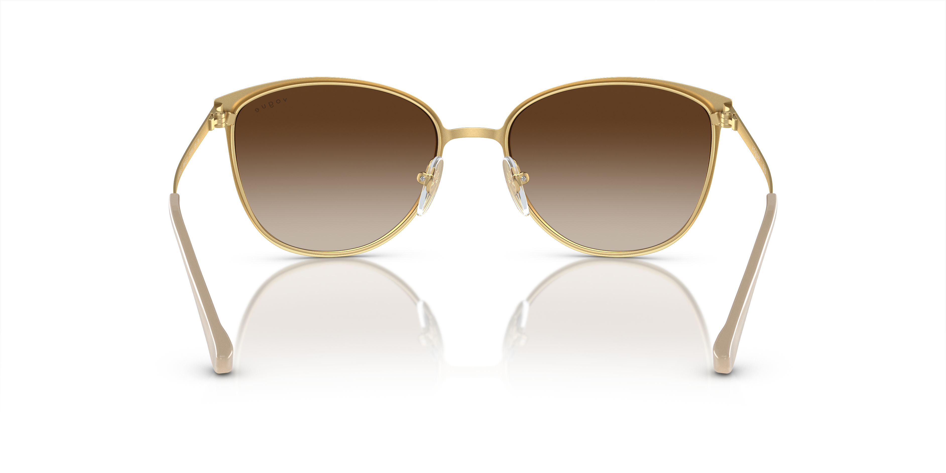 Vogue Eyewear VO4002S in Top Matte Beige/Brushed Gold, back view #Colour_Top Matte Beige/Brushed Gold