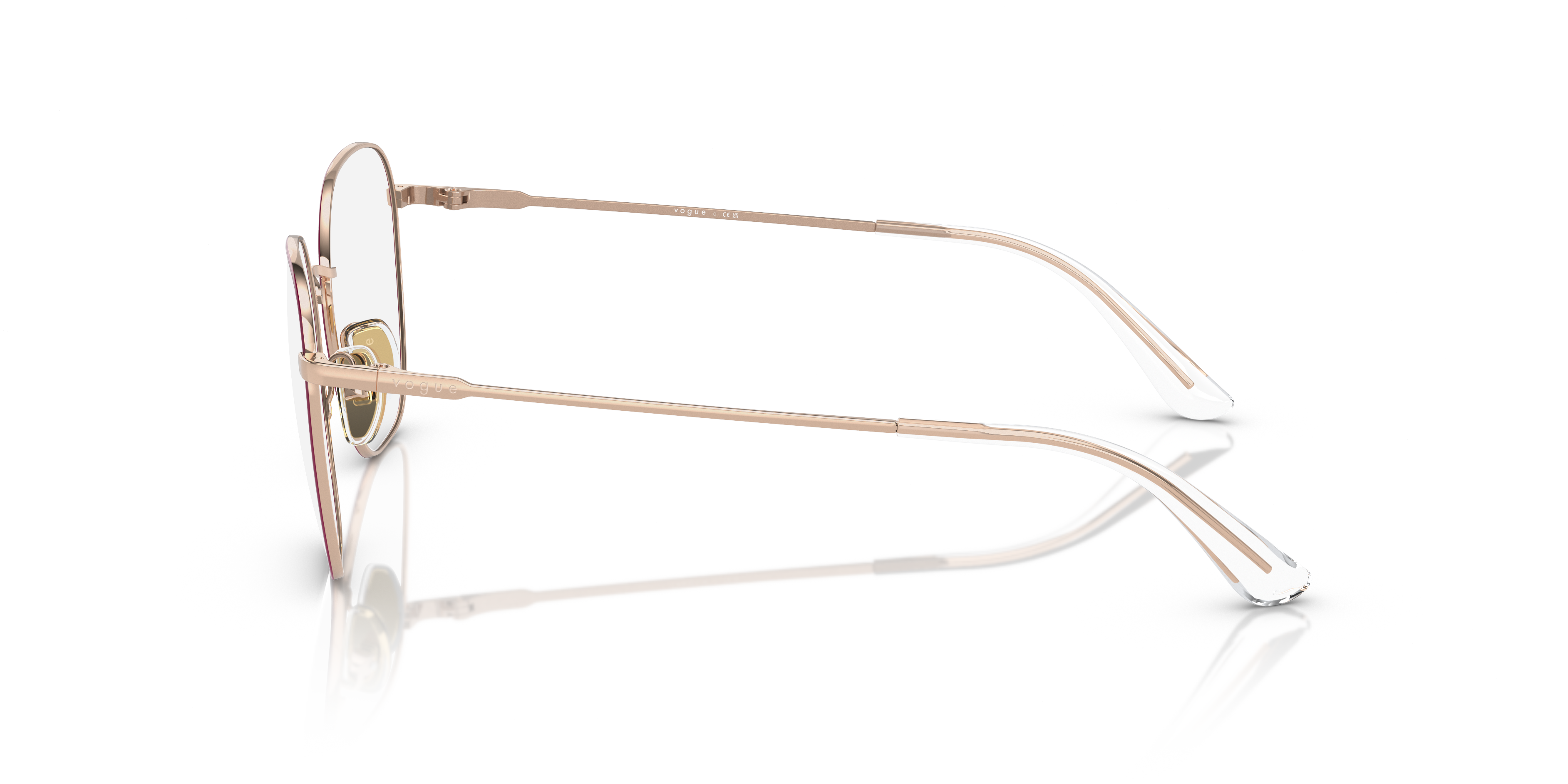 Vogue Eyewear VO4178 in Top Purple/Rose Gold, side view #Colour_Top Purple/Rose Gold