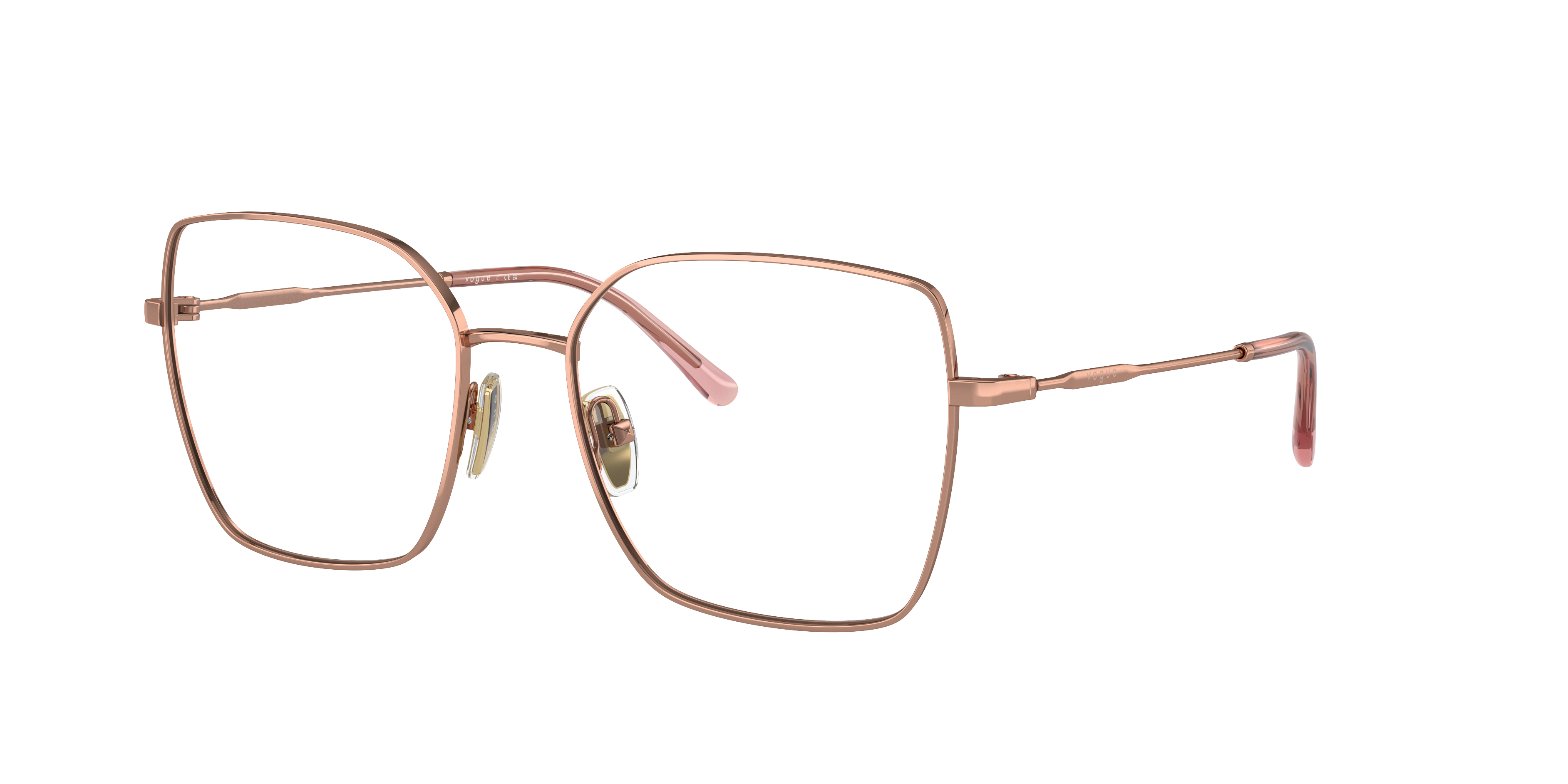 Vogue Eyewear VO4274 in Rose Gold, three-quarter view #Colour_Rose Gold