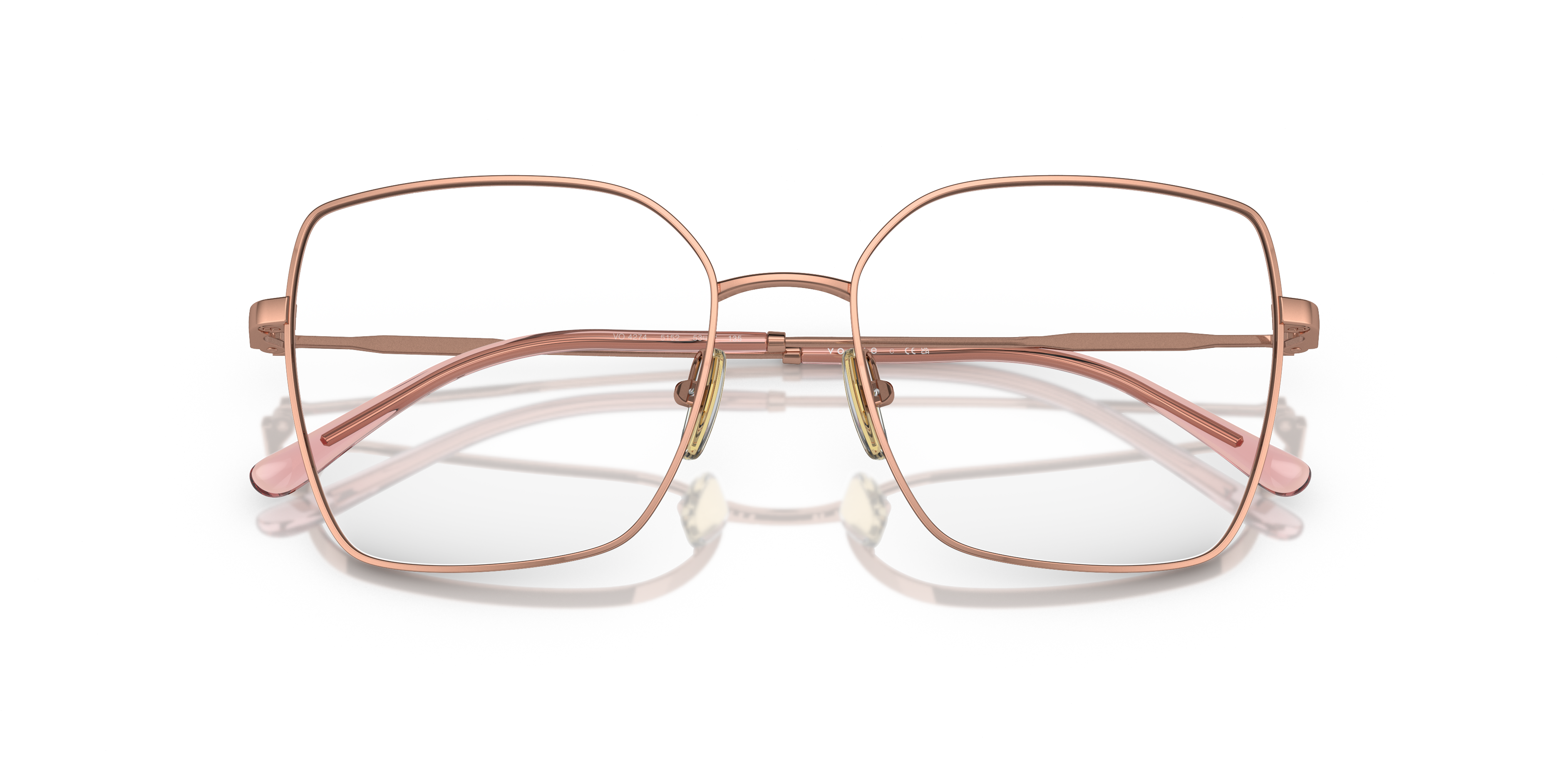 Vogue Eyewear VO4274 in Rose Gold, front detail view #Colour_Rose Gold