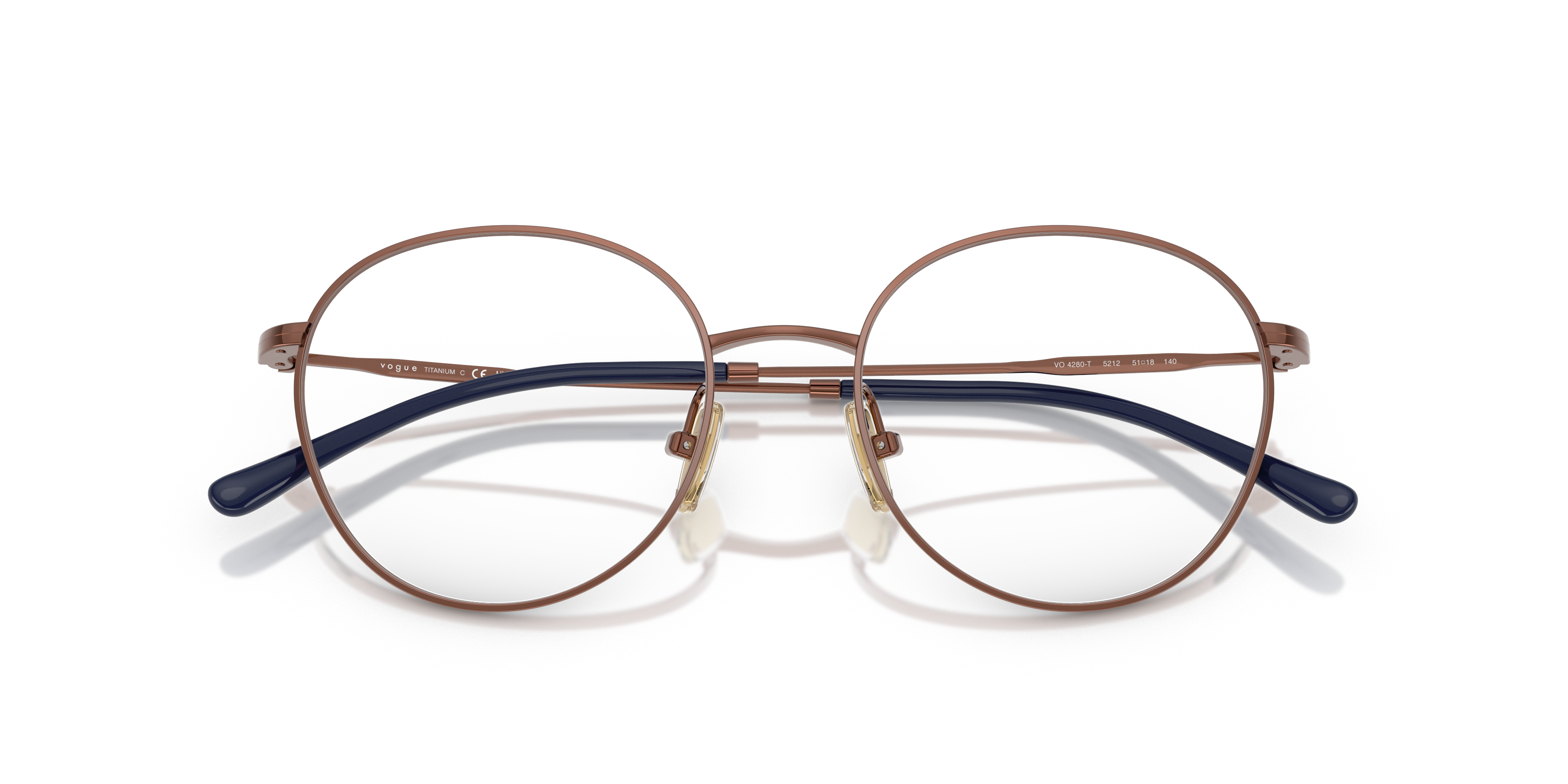 Vogue Eyewear VO4280T in Copper, front detail view #Colour_Copper