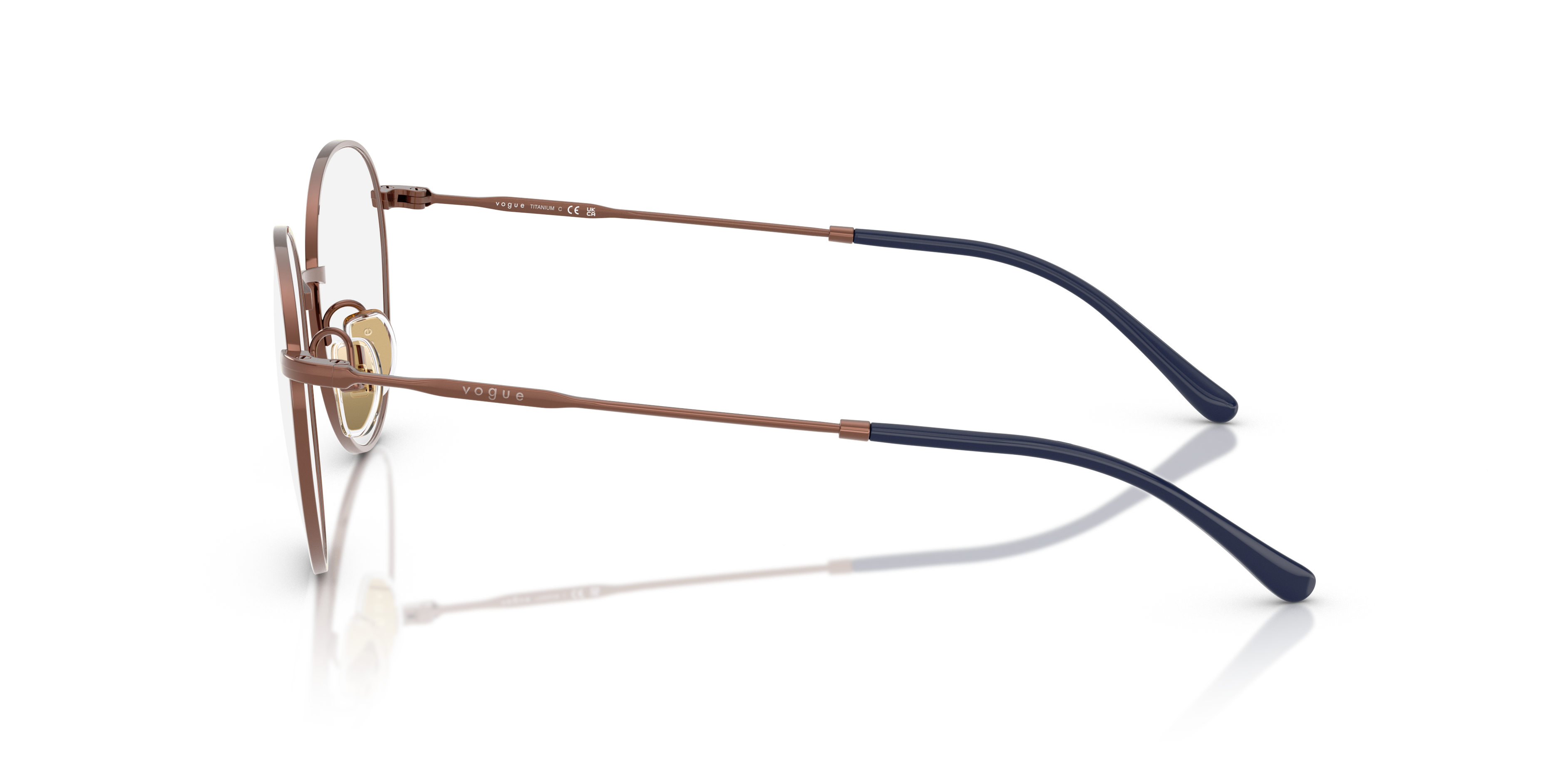 Vogue Eyewear VO4280T in Copper, side view #Colour_Copper