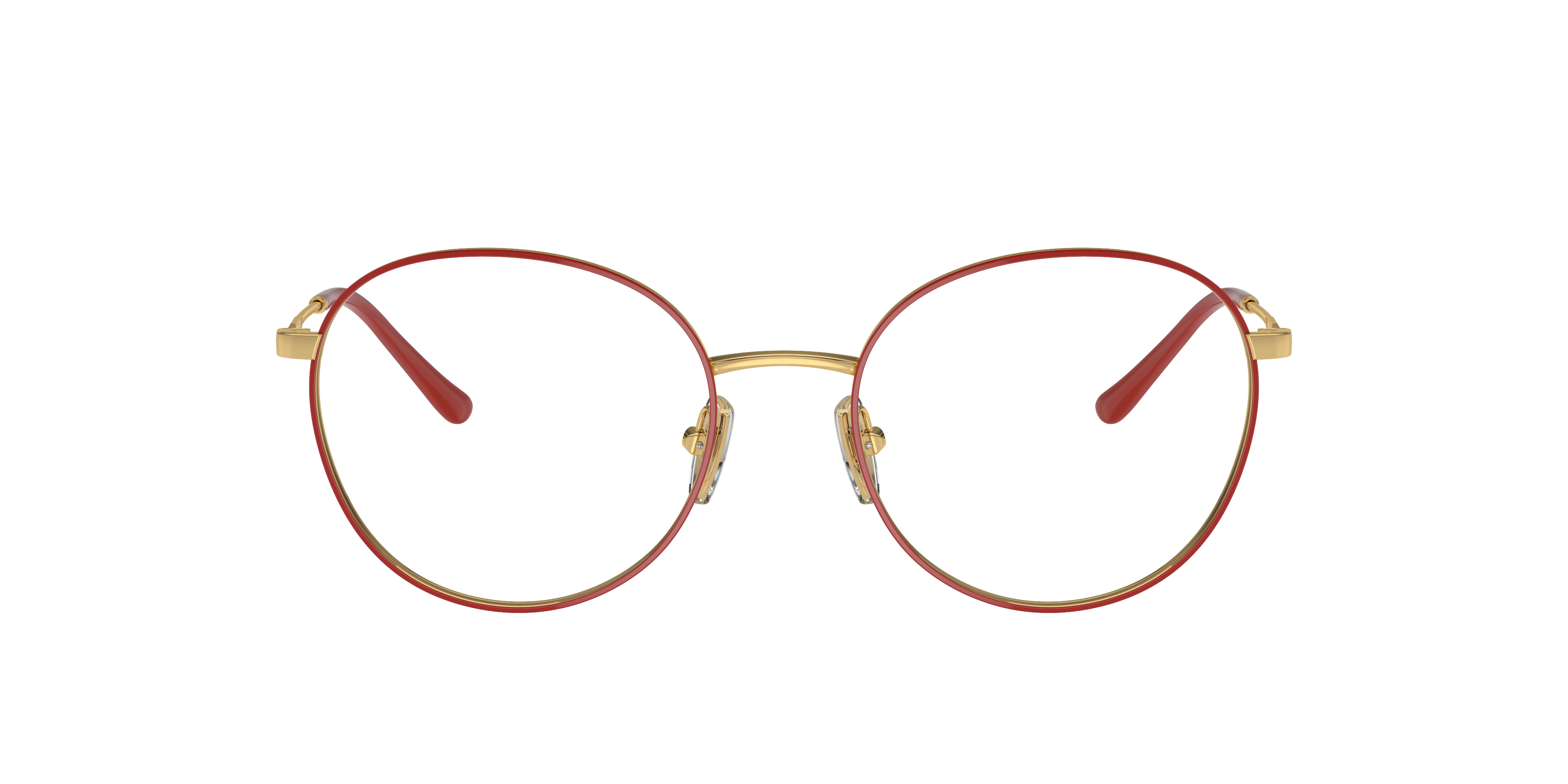 Vogue Eyewear VO4280 in Top Red/Gold, front view #Colour_Top Red/Gold