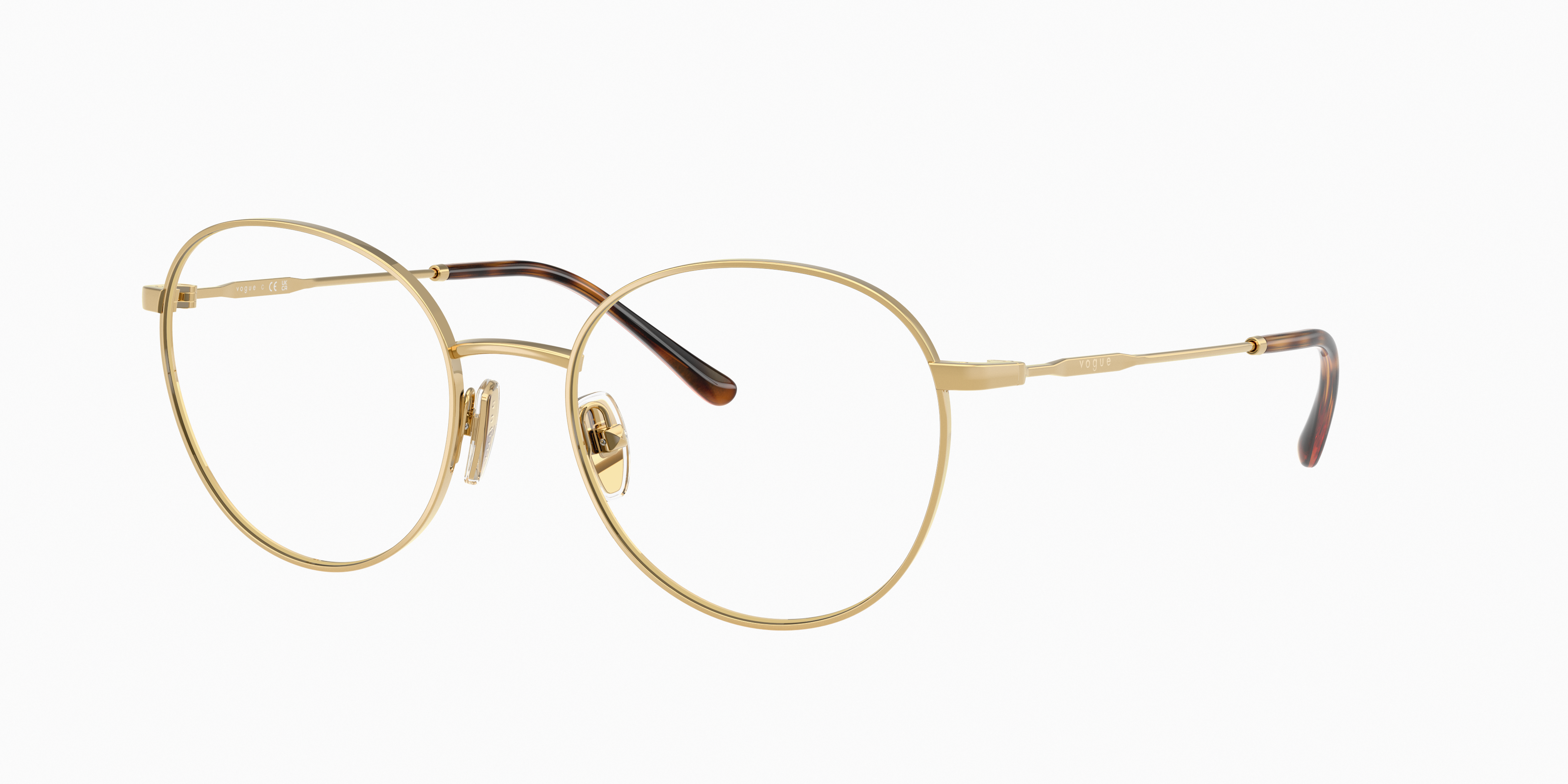Vogue Eyewear VO4280 in Gold, three-quarter view #Colour_Gold