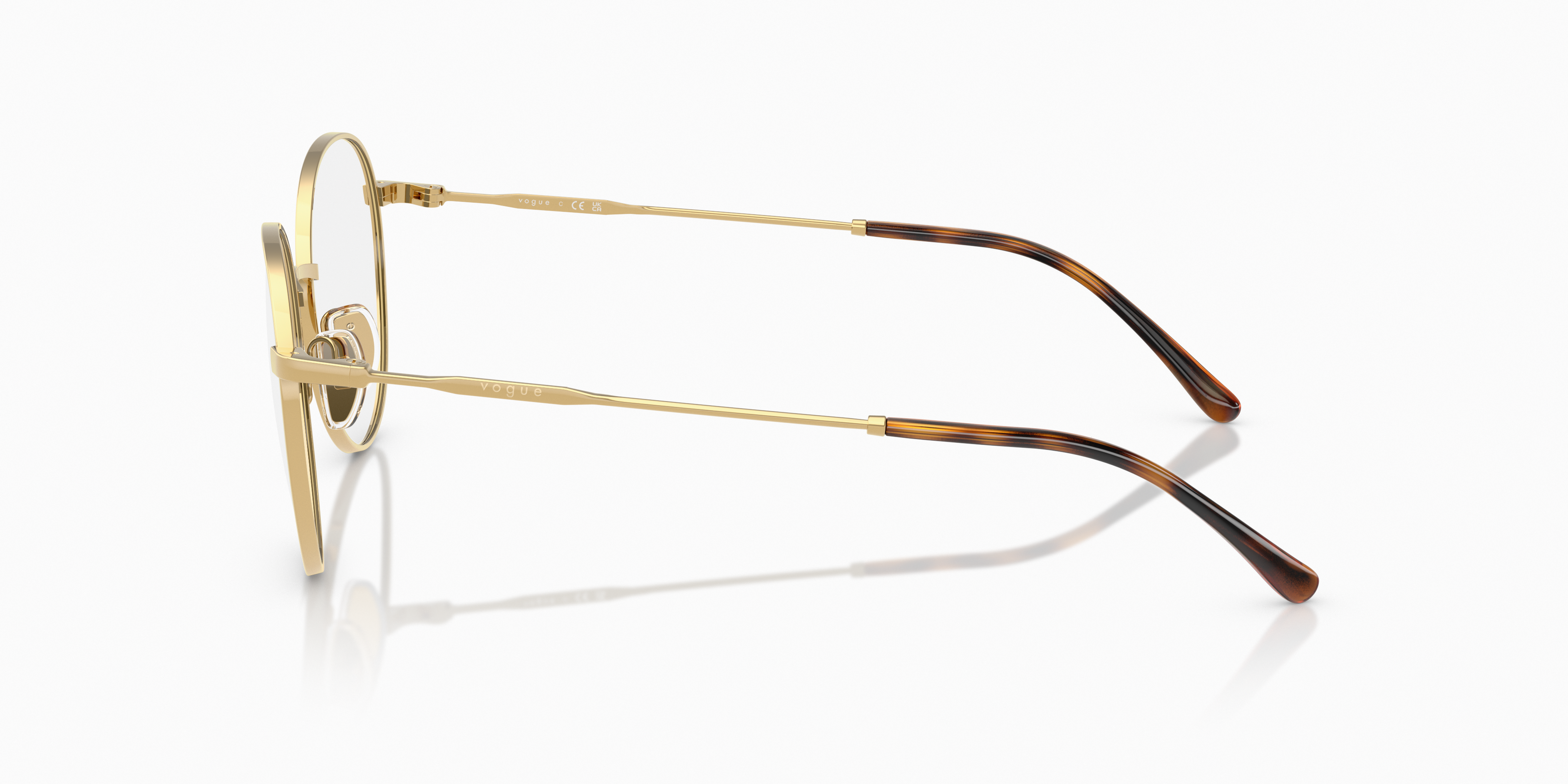 Vogue Eyewear VO4280 in Gold, side view #Colour_Gold