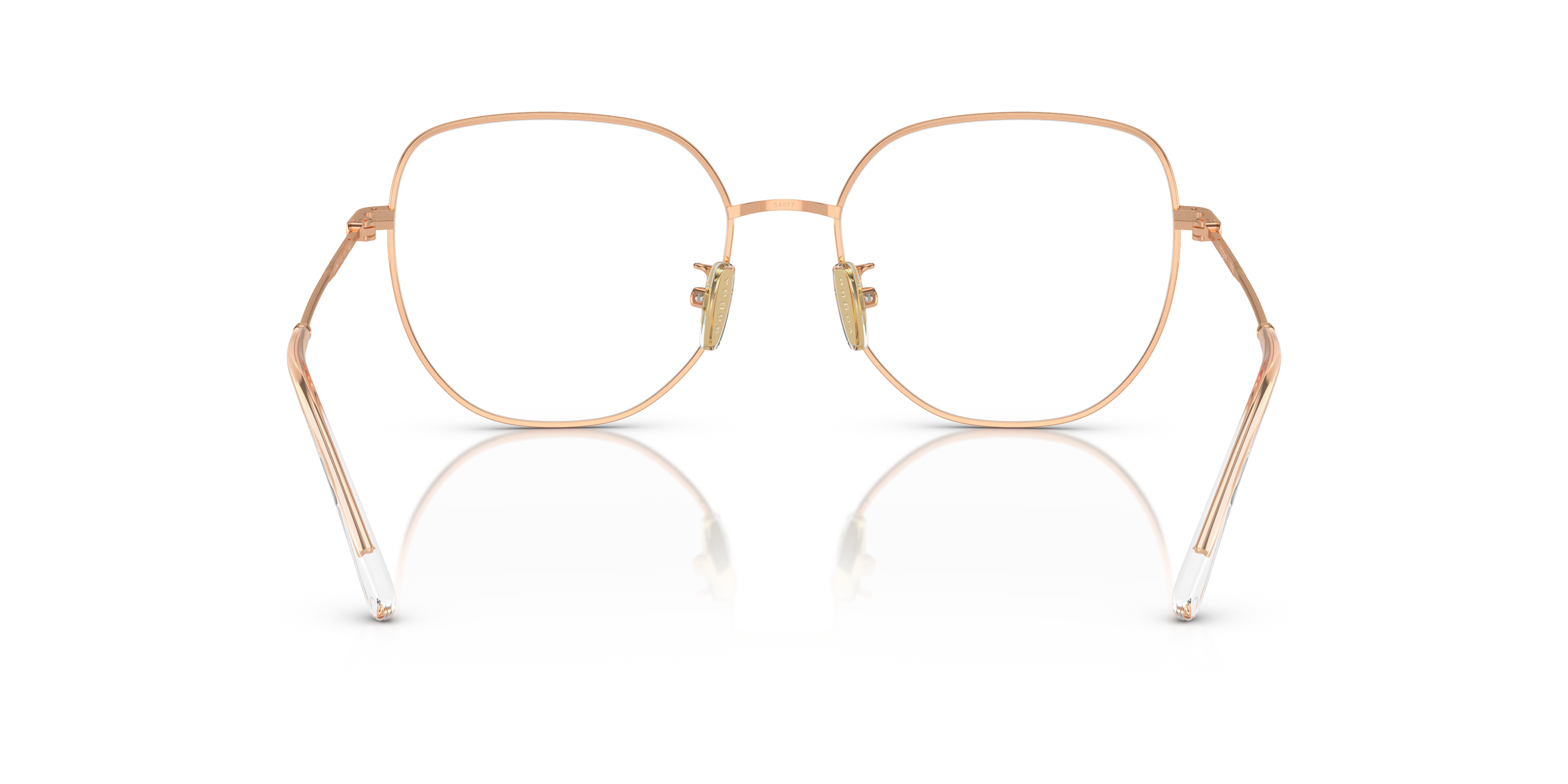 Vogue Eyewear VO4296D in Rose Gold, back view #Colour_Rose Gold