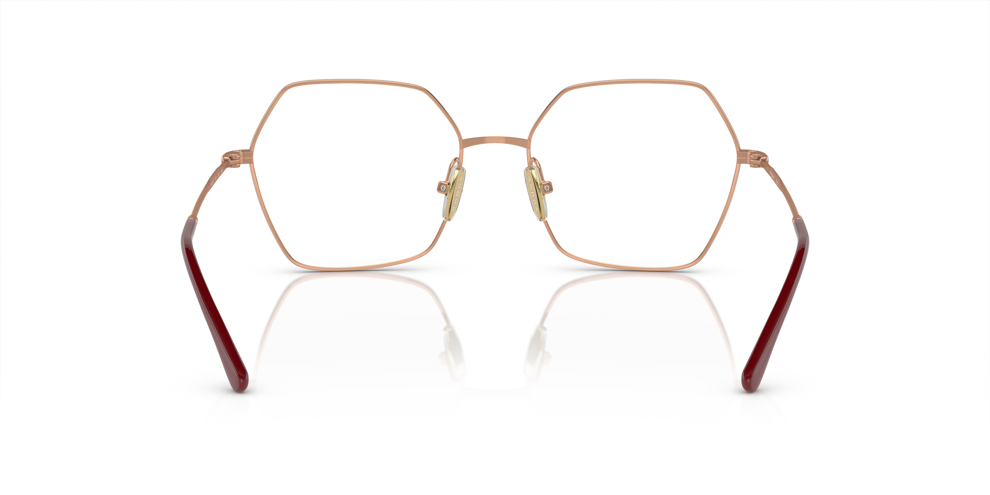 Vogue Eyewear VO4297T in Top Bordeaux/Rose Gold, back view #Colour_Top Bordeaux/Rose Gold