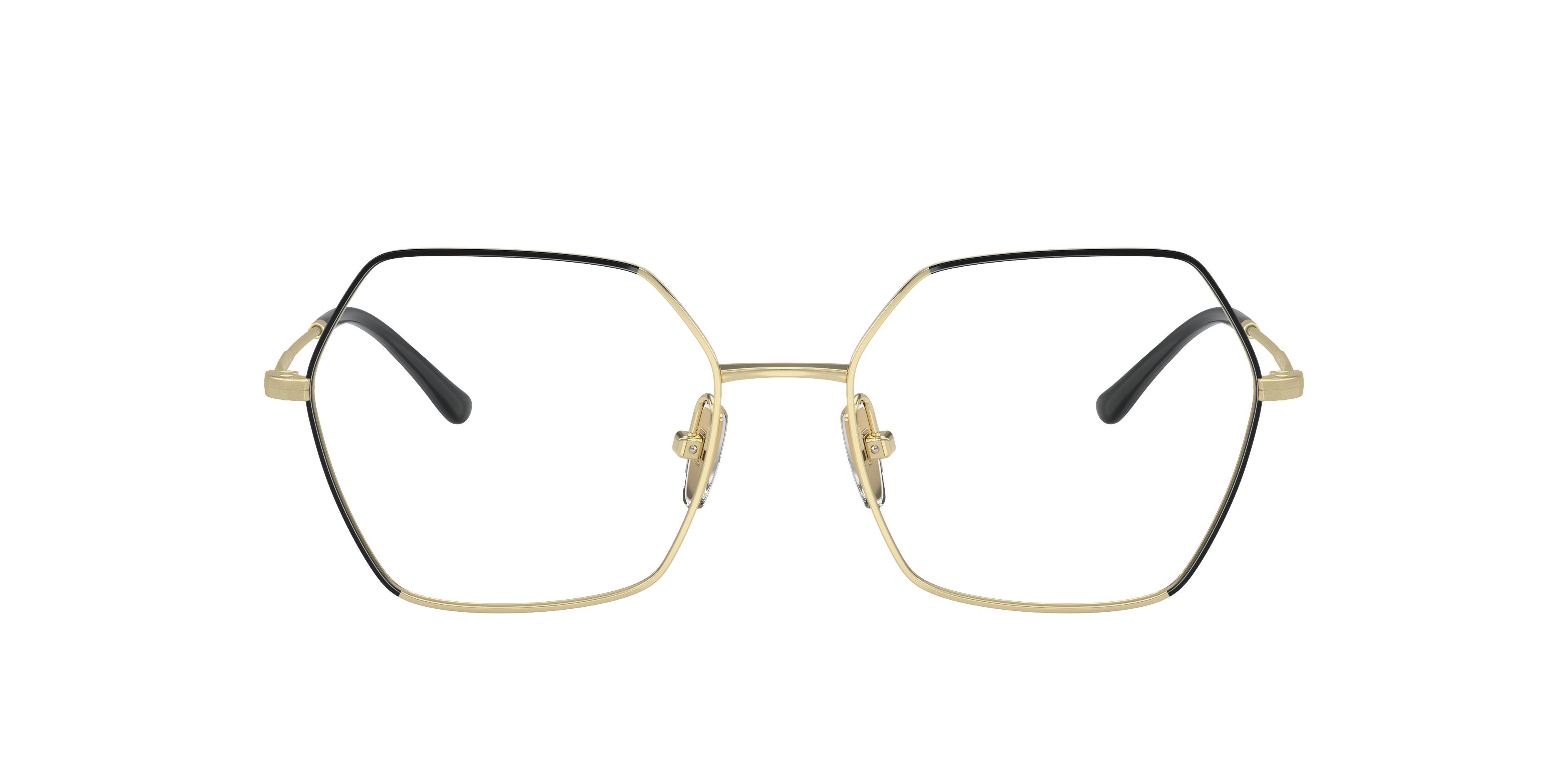 Vogue Eyewear VO4297T in Top Black/Light Gold, front view #Colour_Top Black/Light Gold