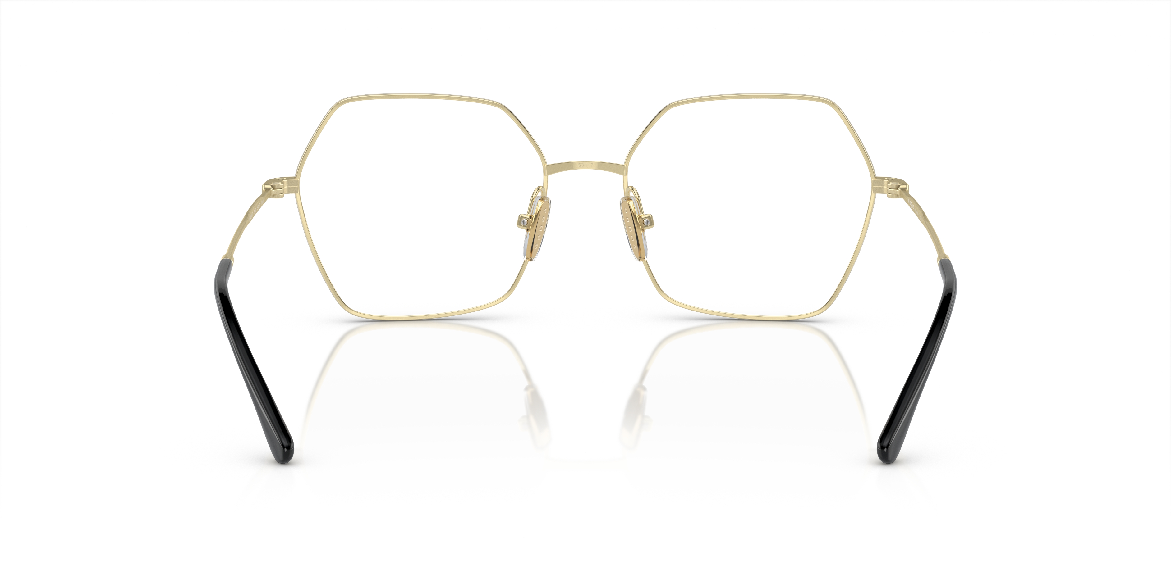 Vogue Eyewear VO4297T in Top Black/Light Gold, back view #Colour_Top Black/Light Gold