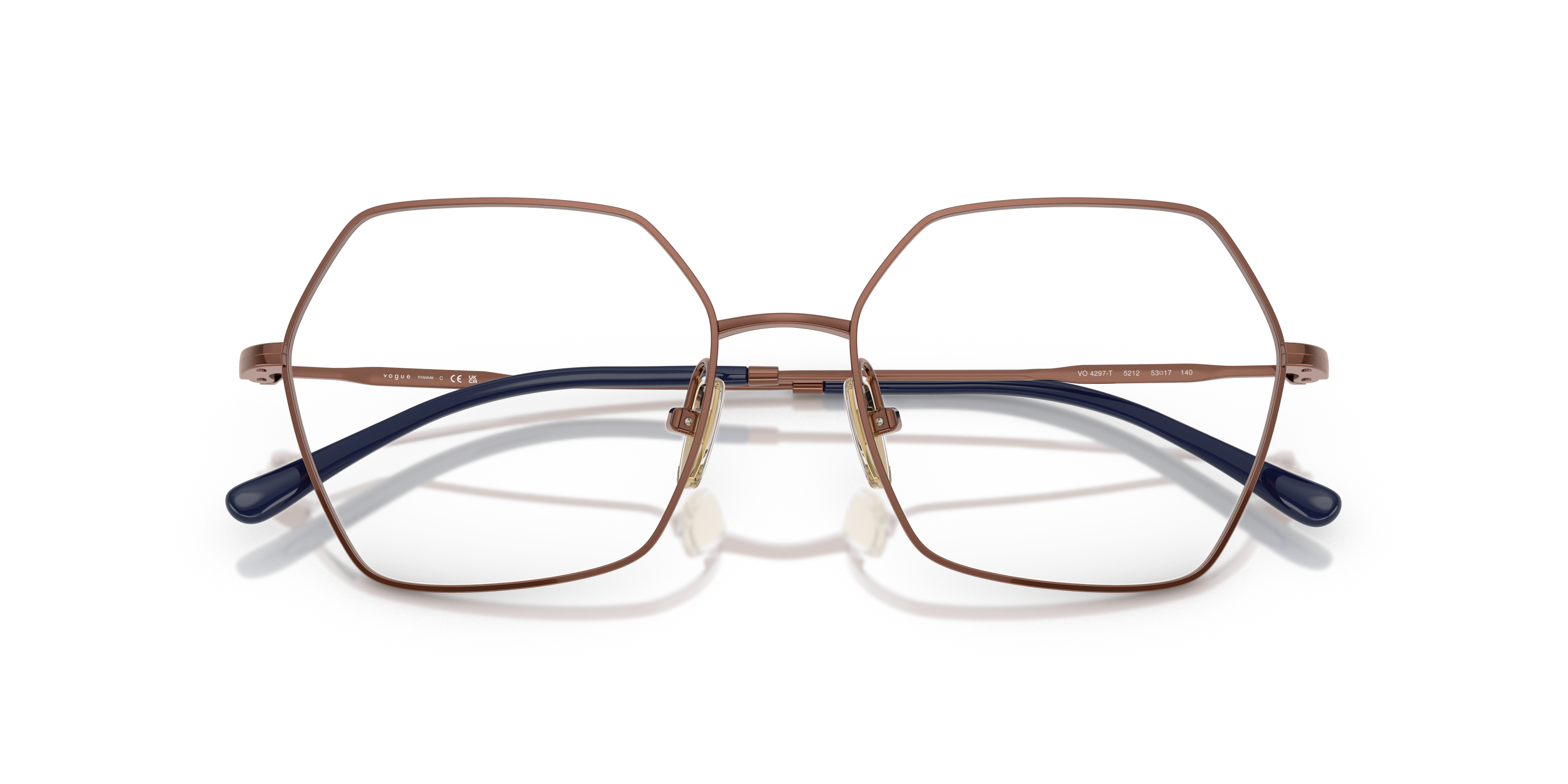 Vogue Eyewear VO4297T in Copper, front detail view #Colour_Copper
