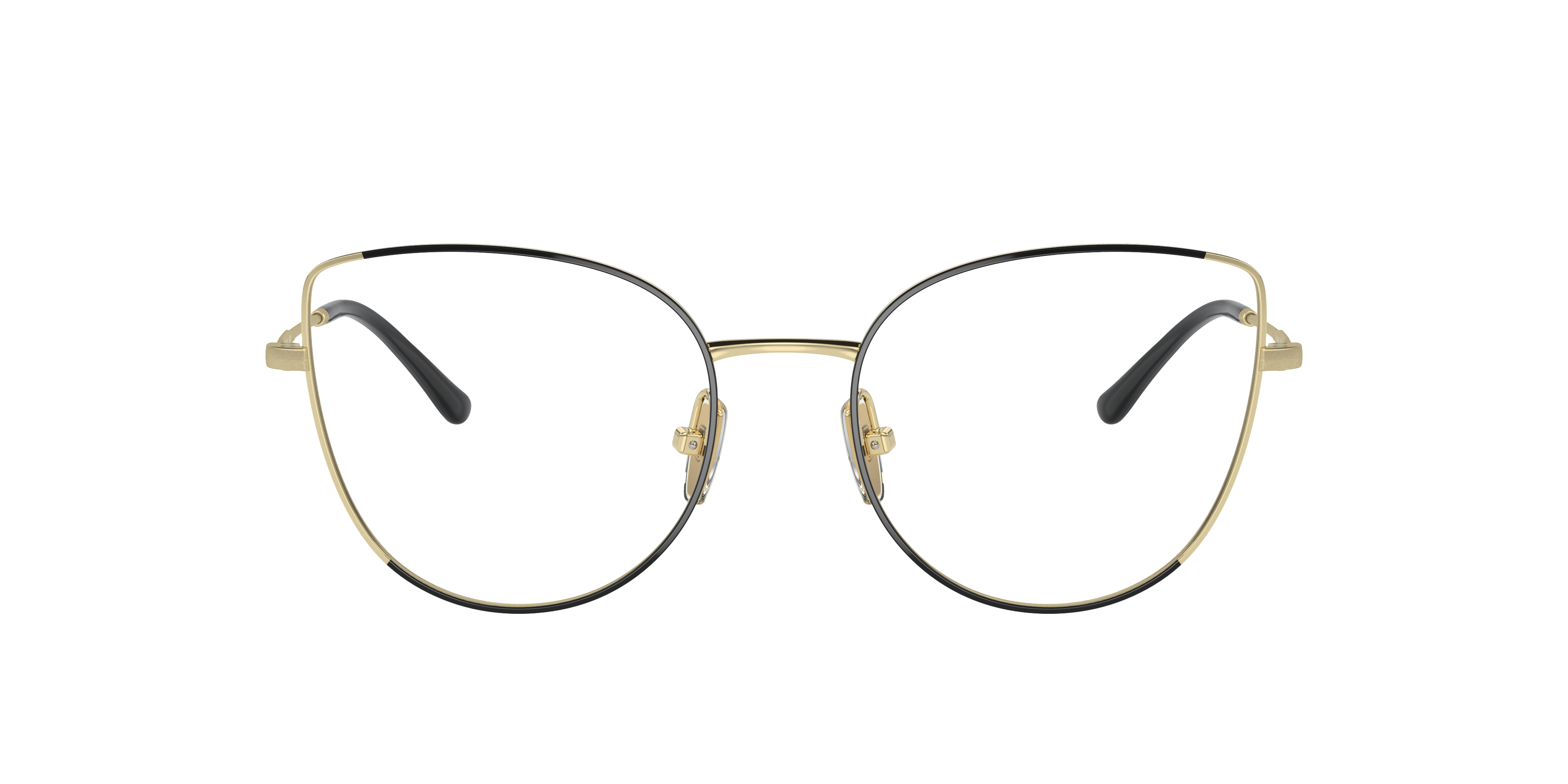 Vogue Eyewear VO4298T in Top Black/Light Gold, front view #Colour_Top Black/Light Gold