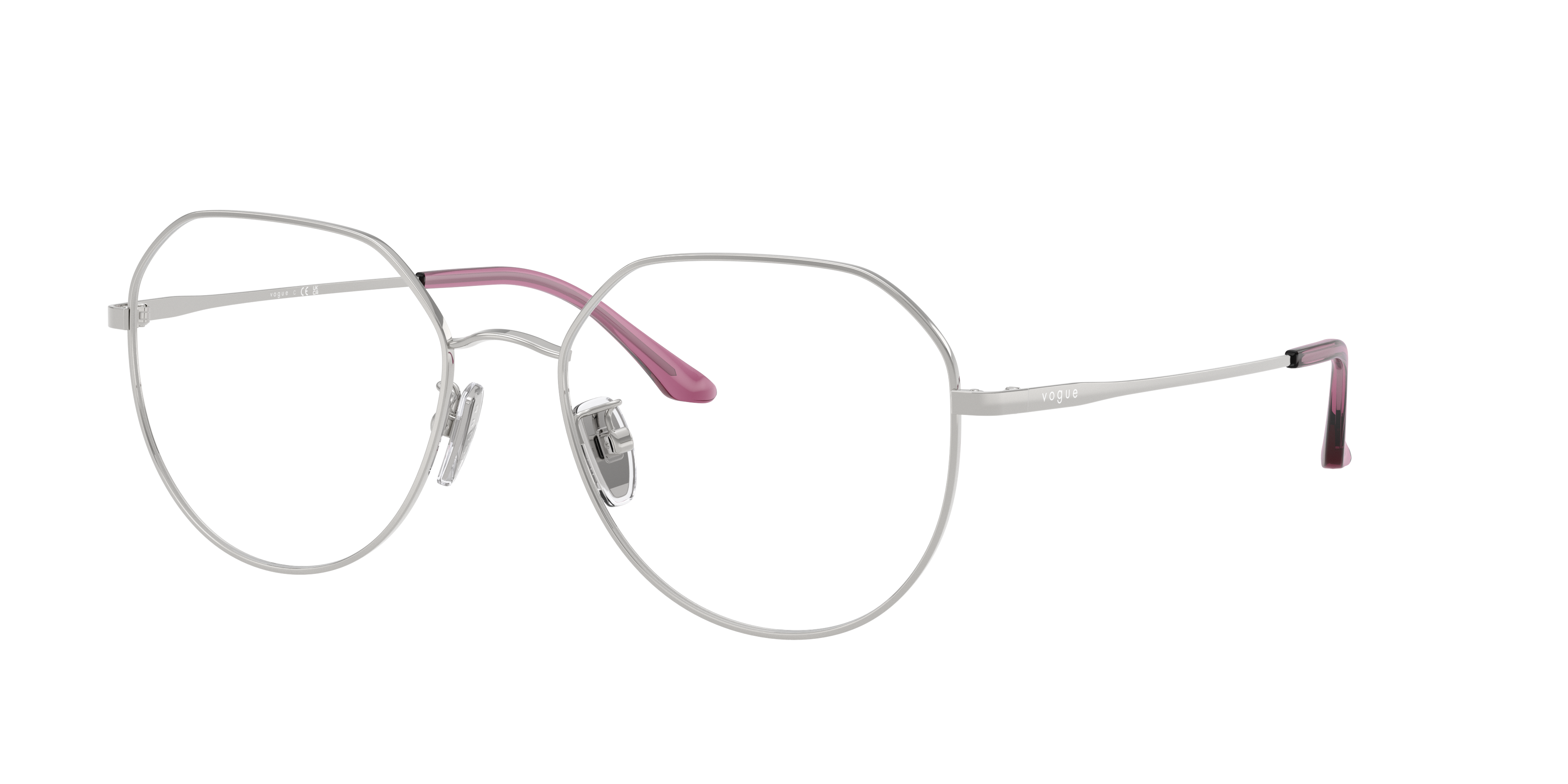 Vogue Eyewear VO4301D in Silver, three-quarter view #Colour_Silver