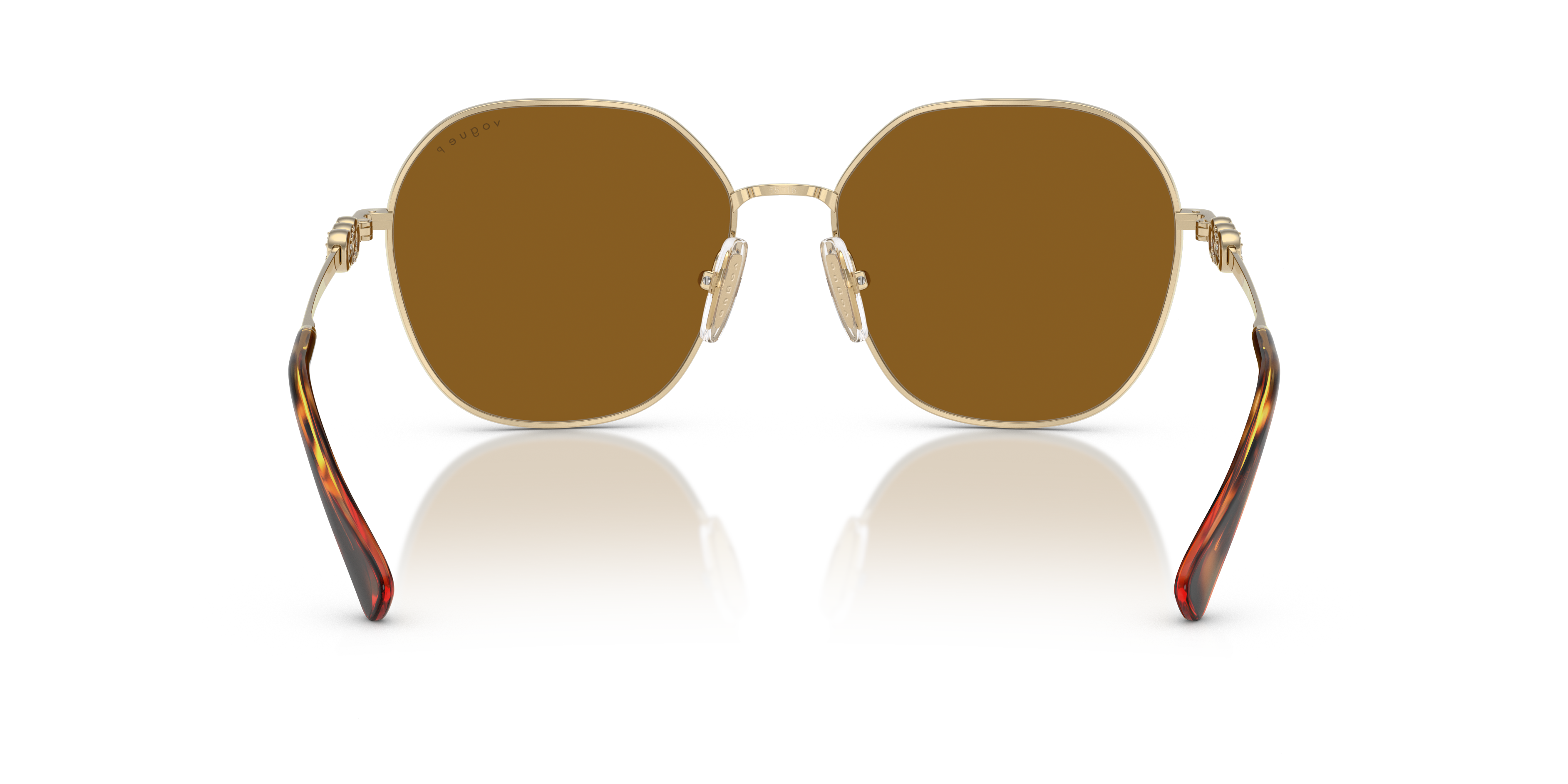 Vogue Eyewear VO4318SB in Pale Gold, back view #Colour_Pale Gold