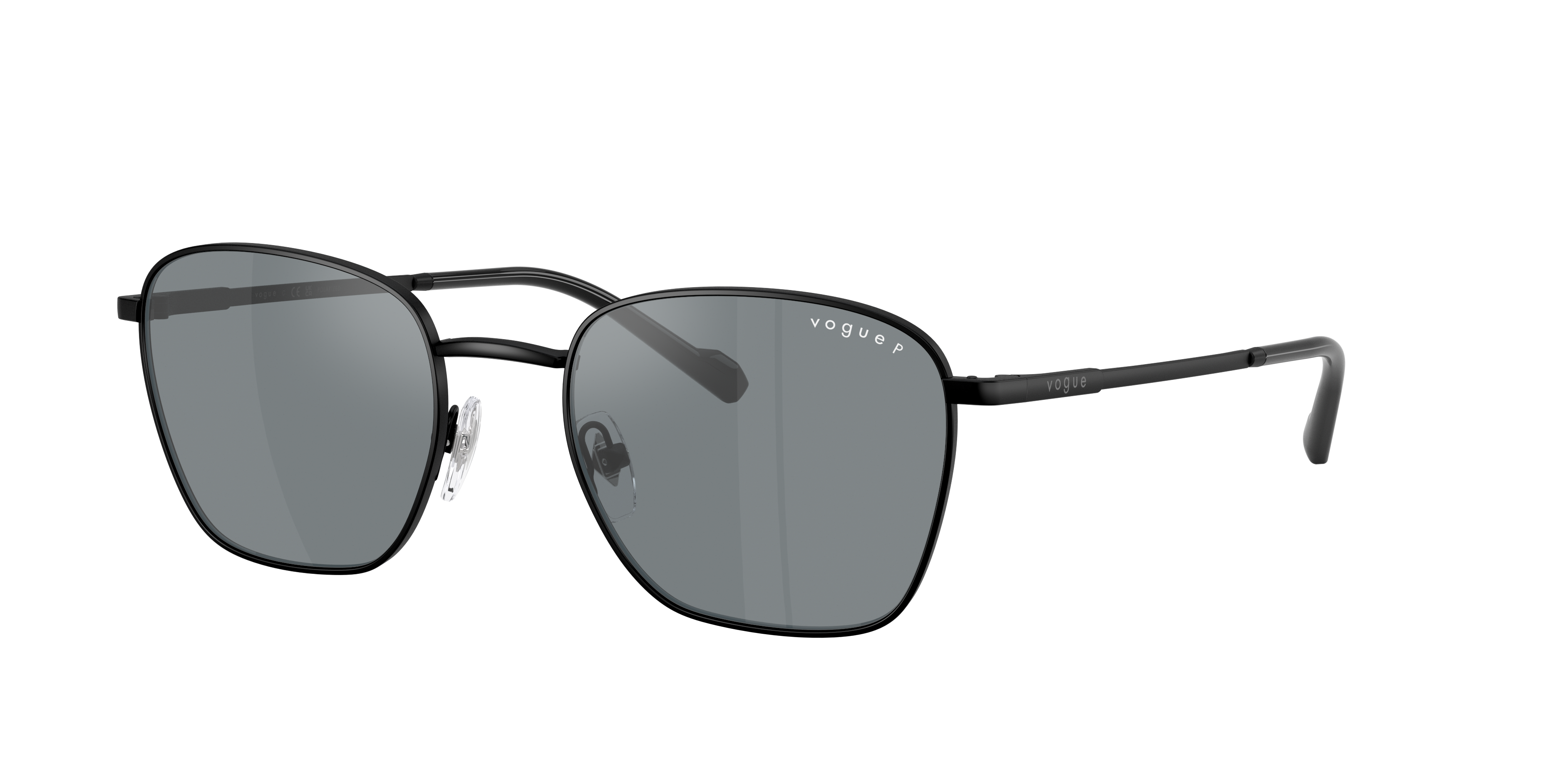Vogue Eyewear VO4322S in Matte Black, three-quarter view #Colour_Matte Black