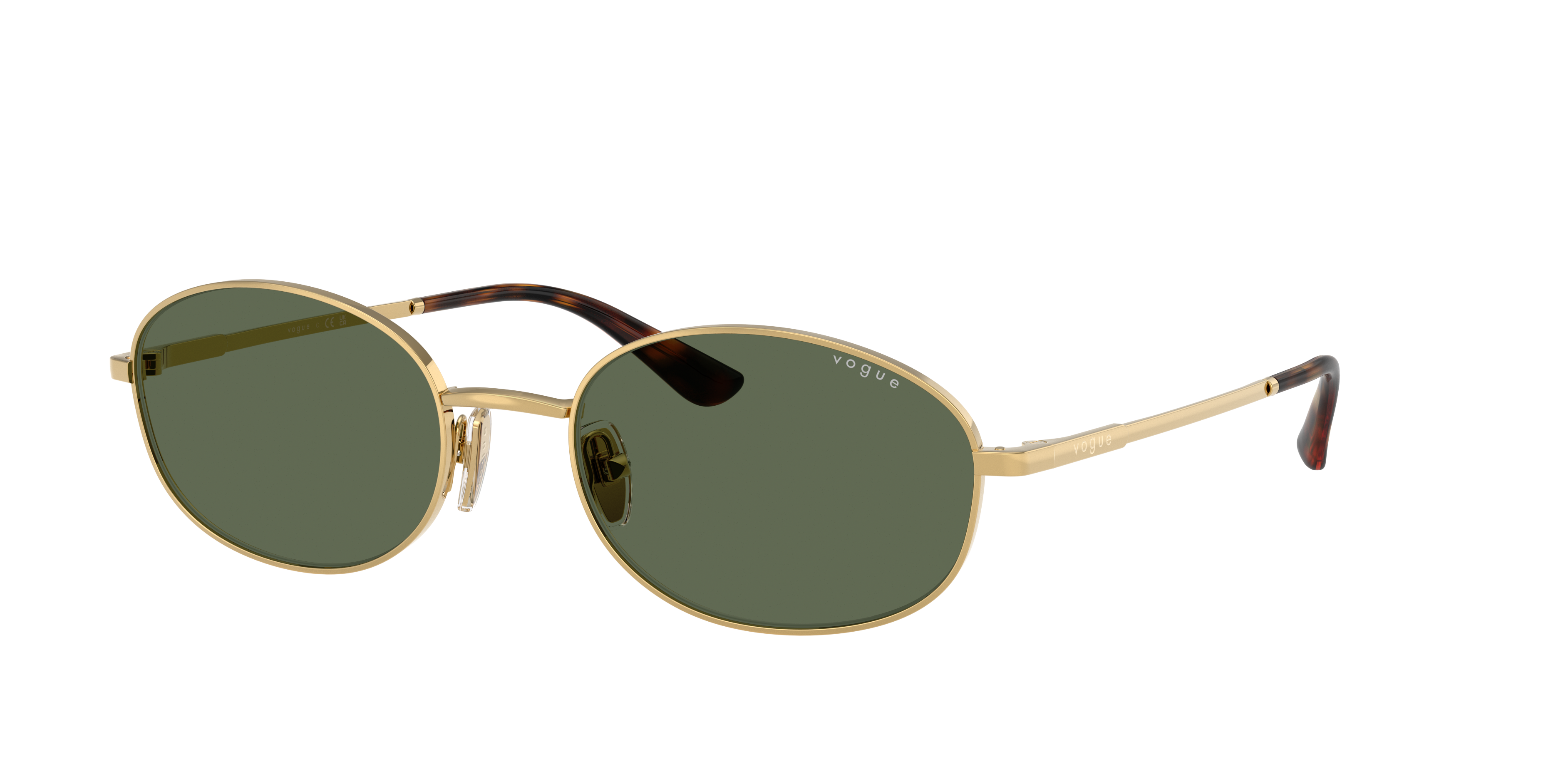 Vogue Eyewear VO4323S in Gold, three-quarter view #Colour_Gold