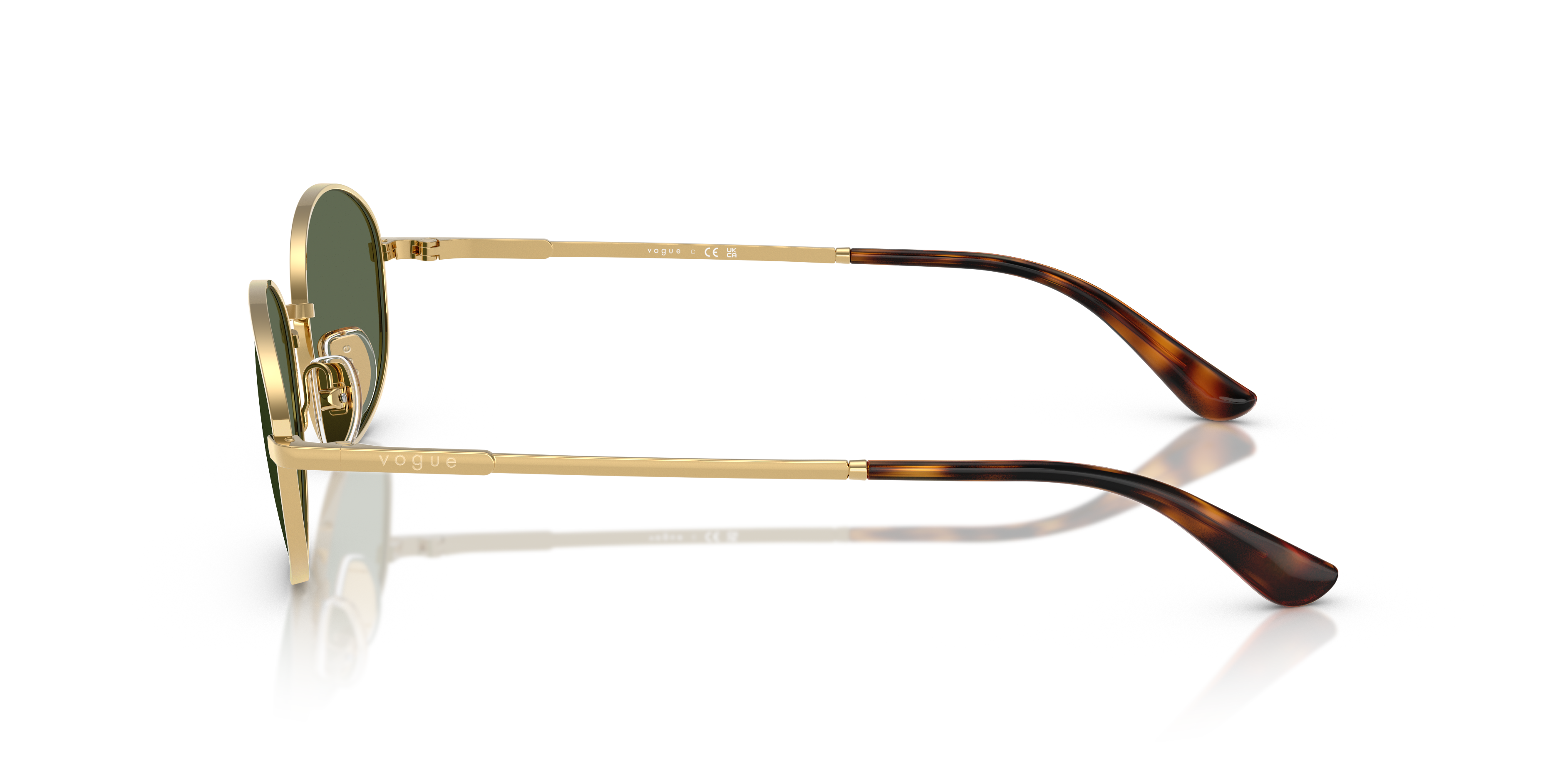 Vogue Eyewear VO4323S in Gold, side view #Colour_Gold