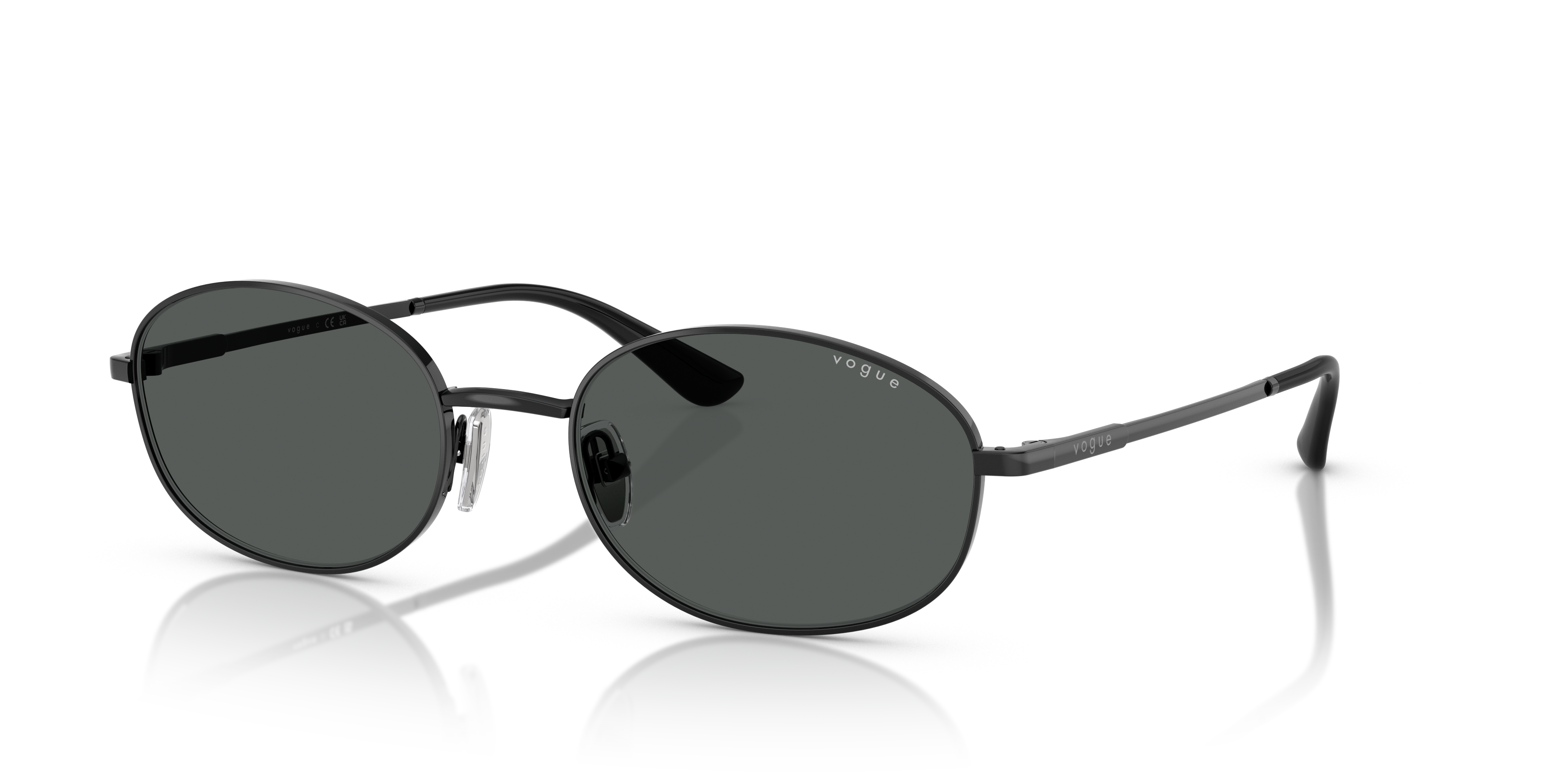 Vogue Eyewear VO4323S in Black, three-quarter view #Colour_Black