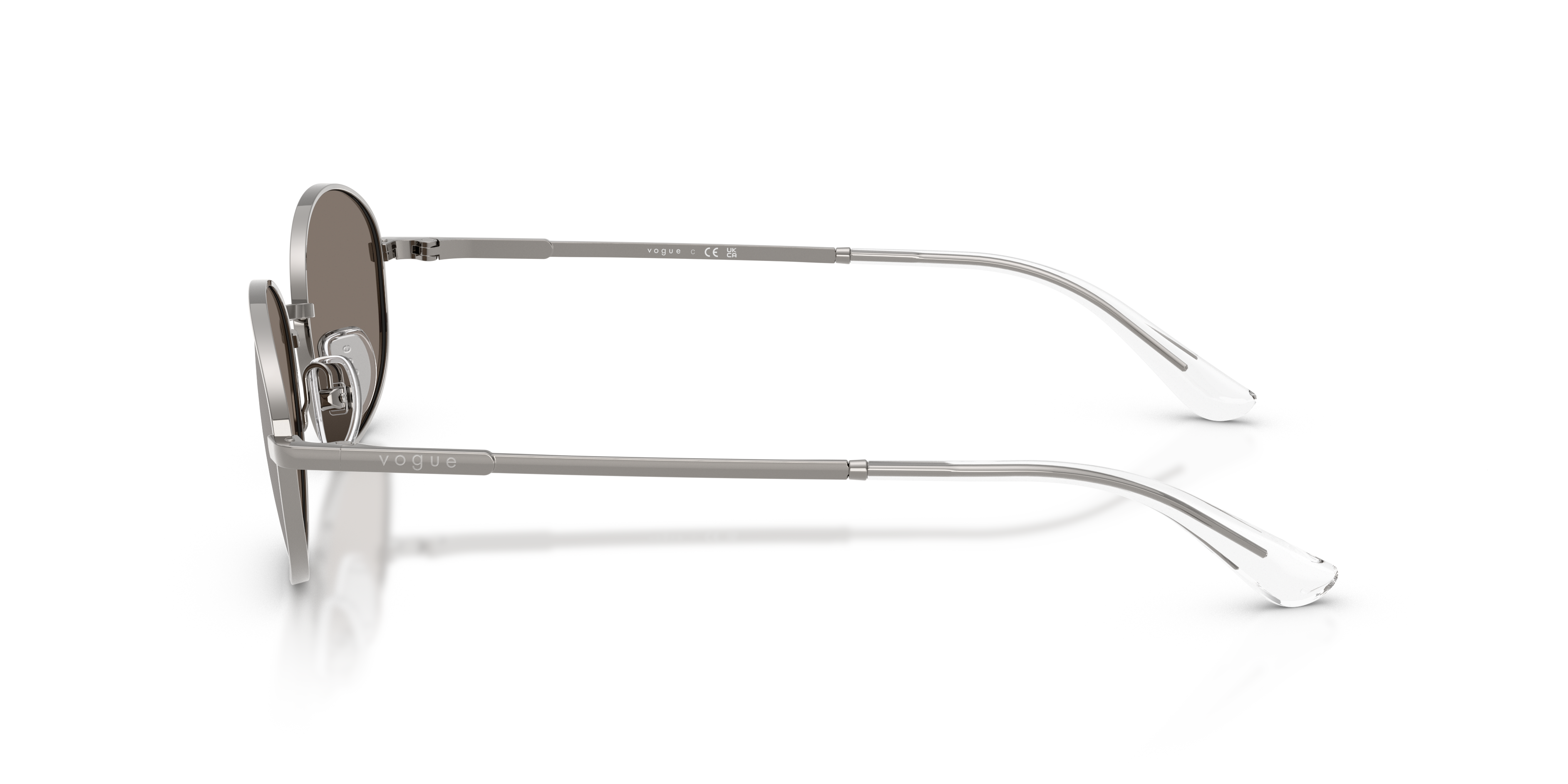 Vogue Eyewear VO4323S in Gunmetal, side view #Colour_Gunmetal