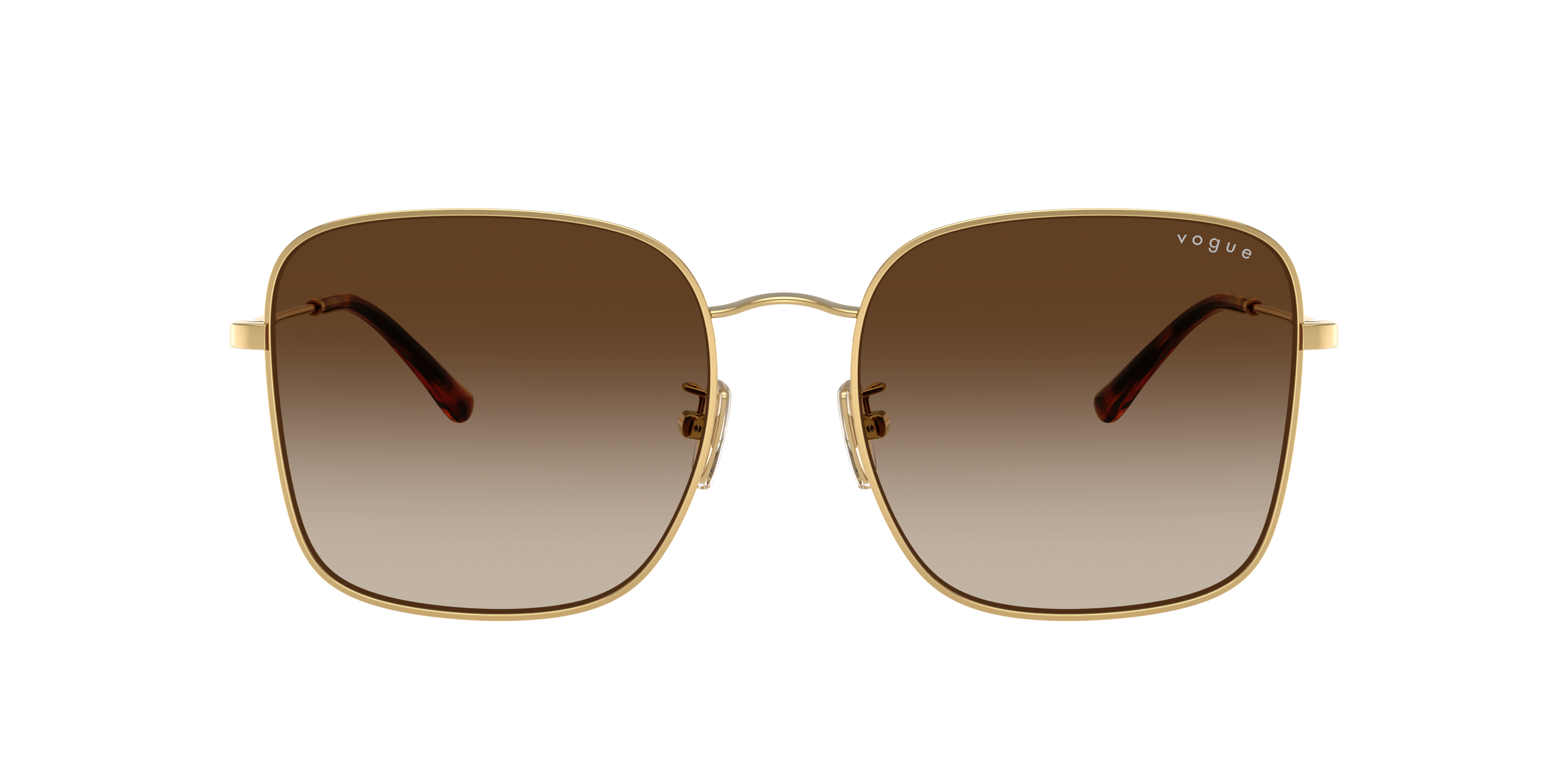 Vogue Eyewear VO4327SD in Gold, front view #Colour_Gold