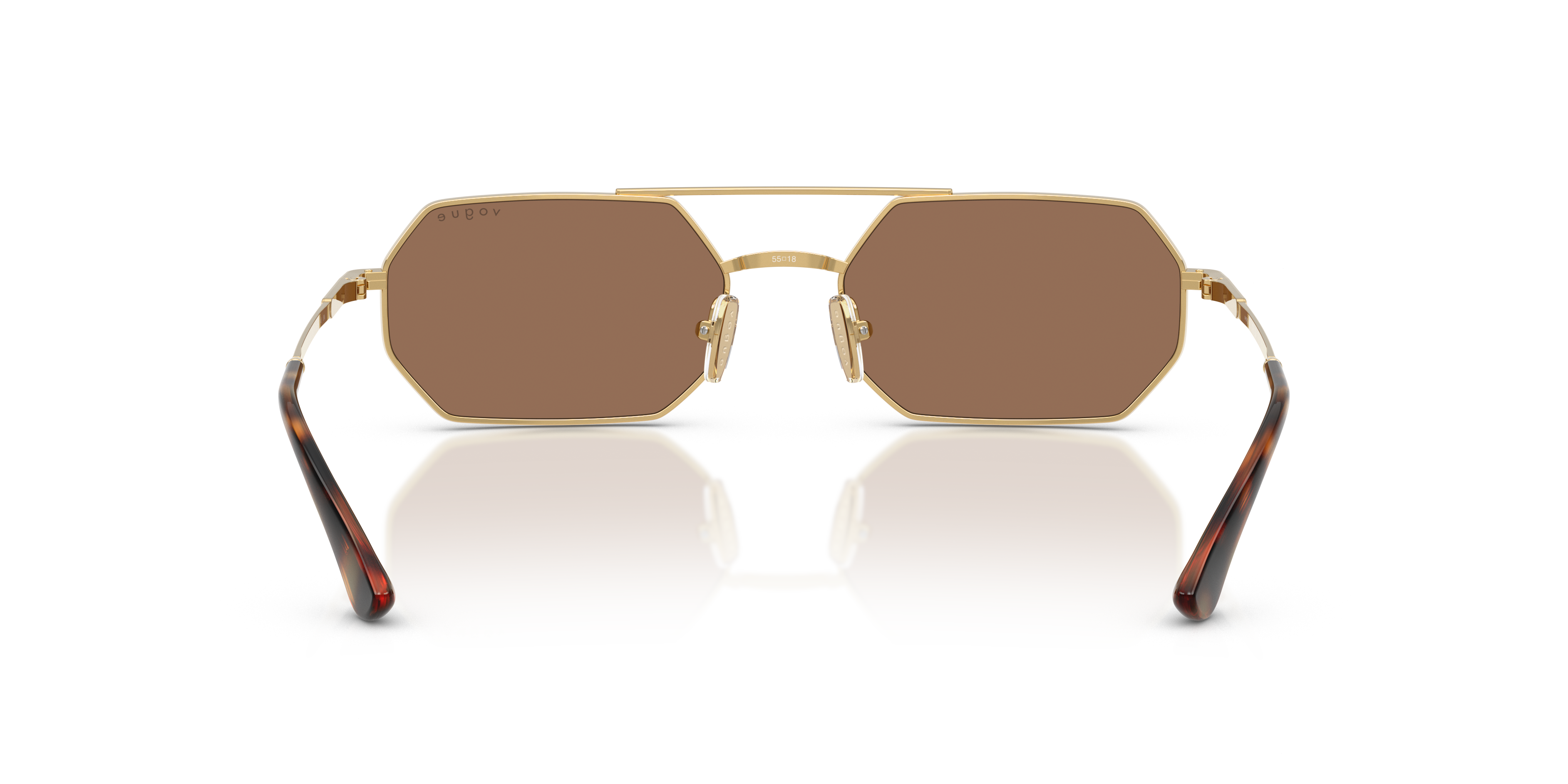 Vogue Eyewear VO4329S in Gold, back view #Colour_Gold
