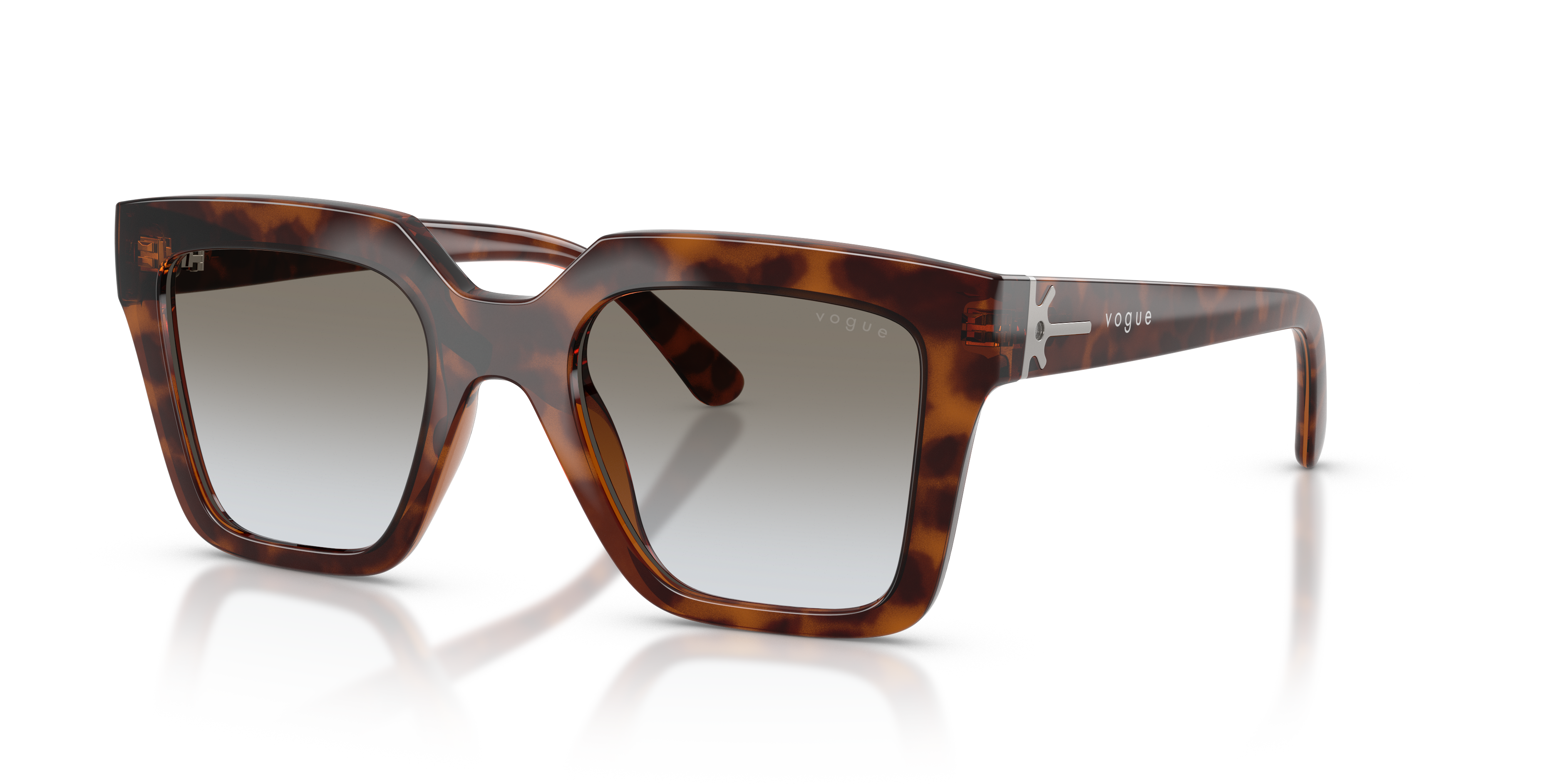 Vogue Eyewear VO5690S Brown Havana sunglasses, three-quarter view