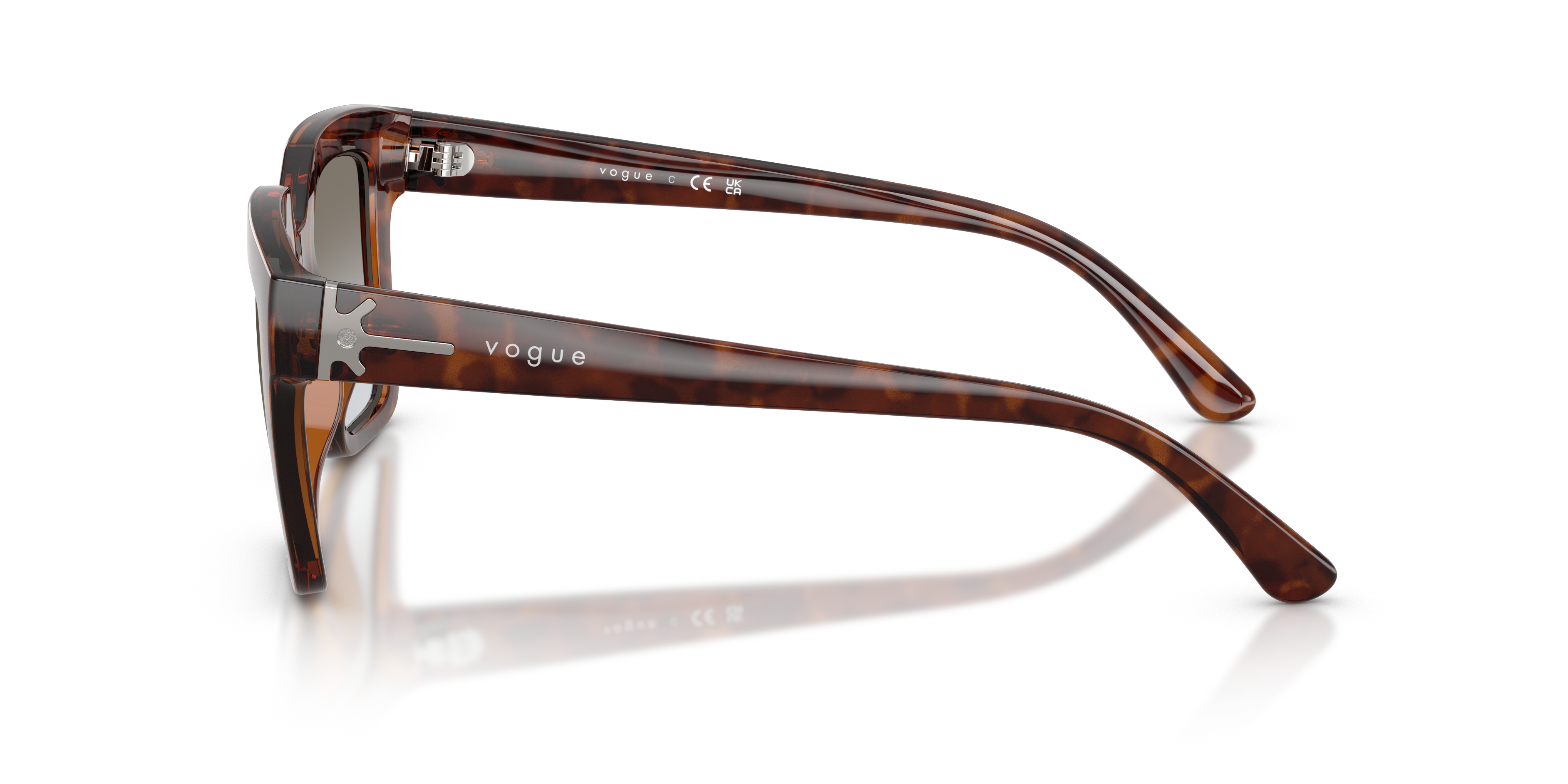 Vogue Eyewear VO5690S Brown Havana sunglasses, side view