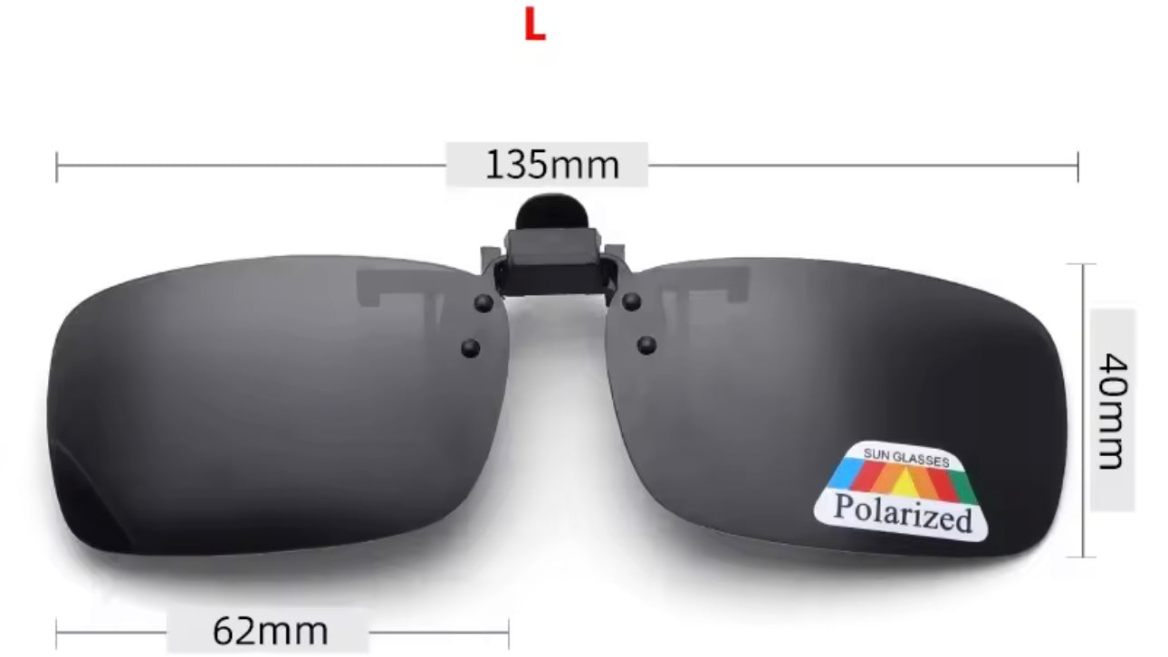 Clip-On Flip-Up Polarised Sunglasses