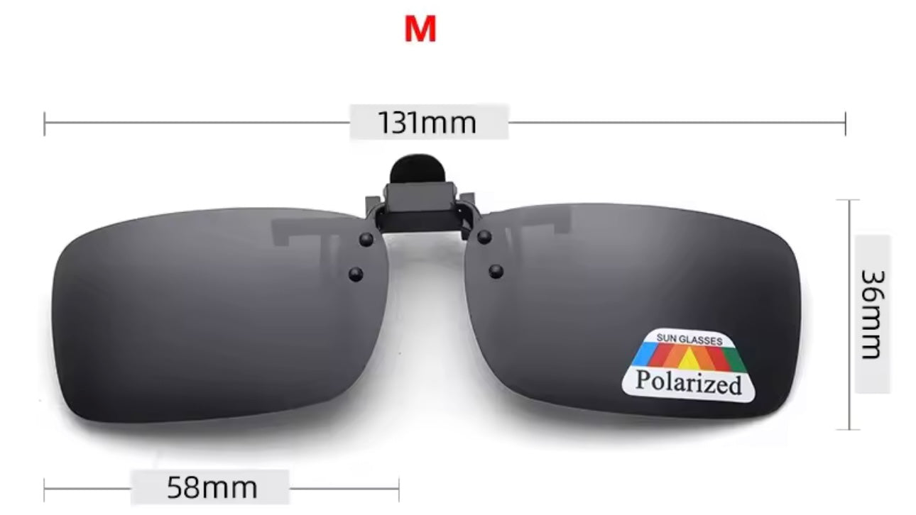 Clip-On Flip-Up Polarised Sunglasses