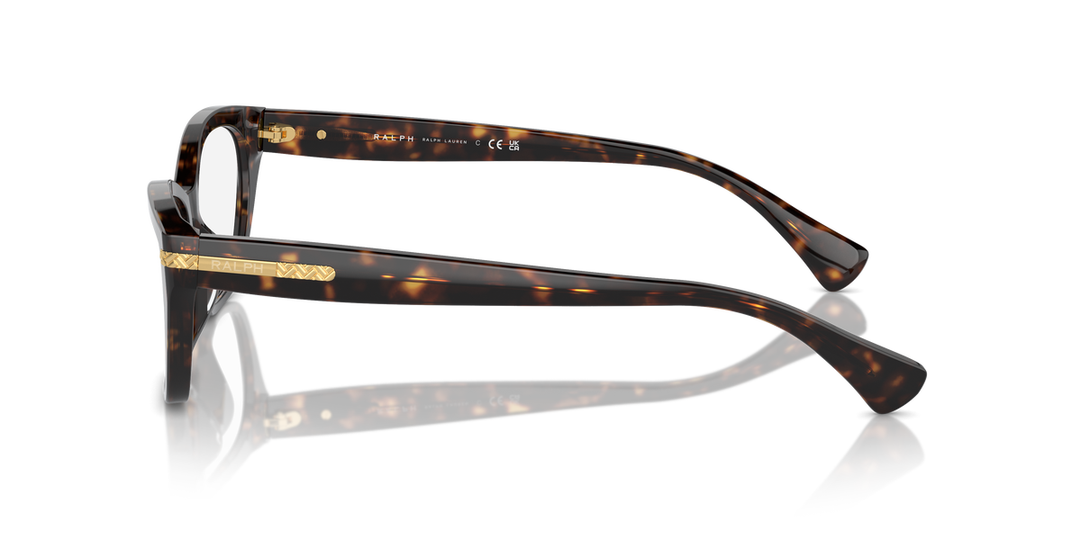 Ralph by Ralph Lauren RA7161U in Shiny Dark Havana, side view #Colour_Shiny Dark Havana (5003)