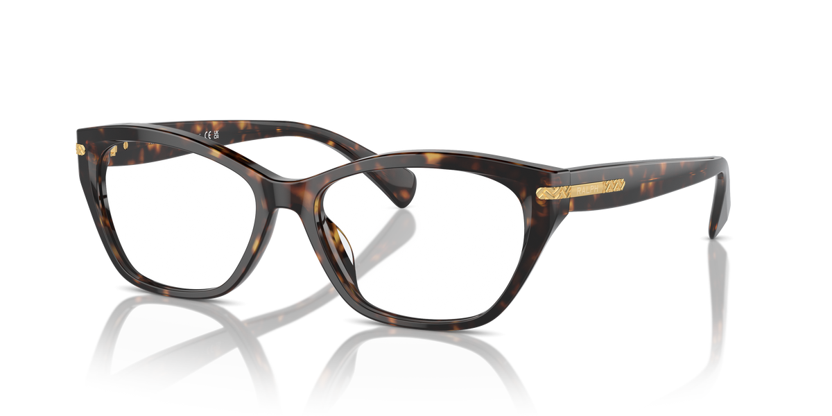 Ralph by Ralph Lauren RA7161U in Shiny Dark Havana, three-quarter view #Colour_Shiny Dark Havana (5003)