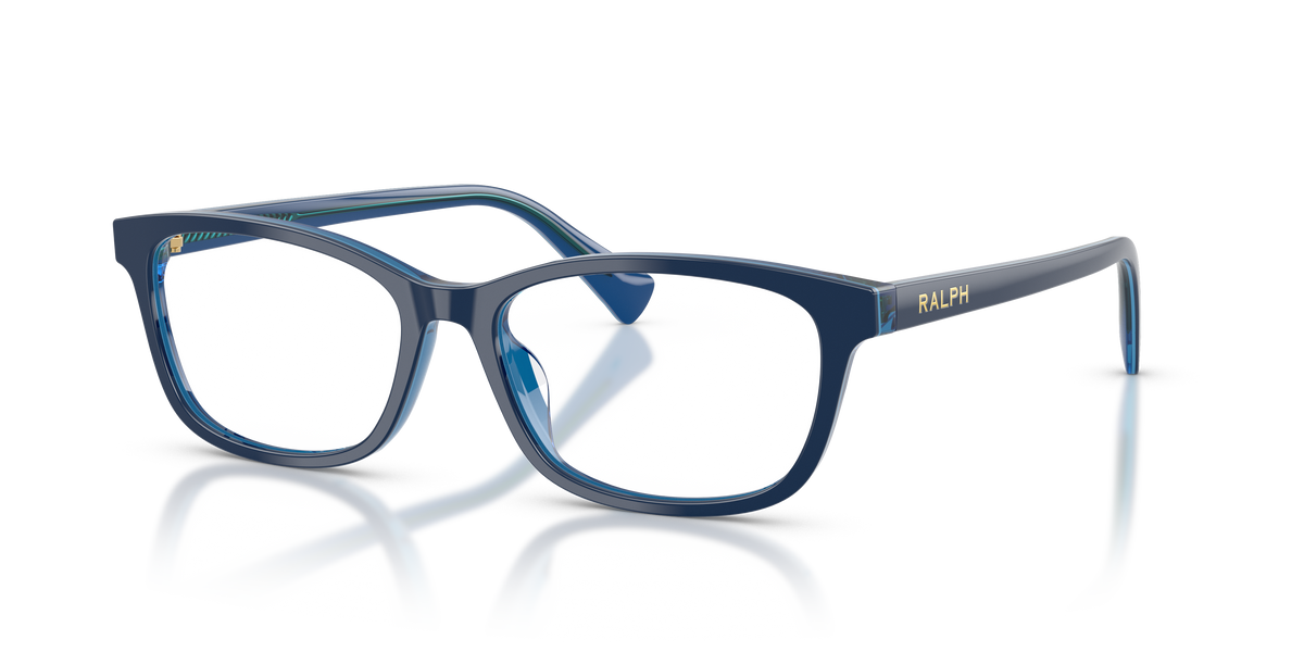 Ralph by Ralph Lauren RA7194U in Blue Transparent, three-quarter view #Colour_Blue Transparent (6348)