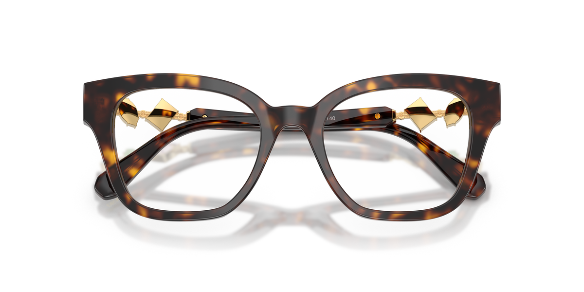 Swarovski SK2048 in Havana, front detail view #Colour_Havana (1002)