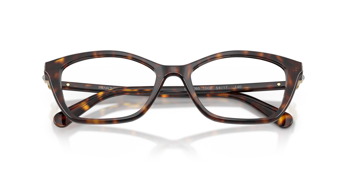 Swarovski SK2065 in Havana, front detail view #Colour_Havana (1002)