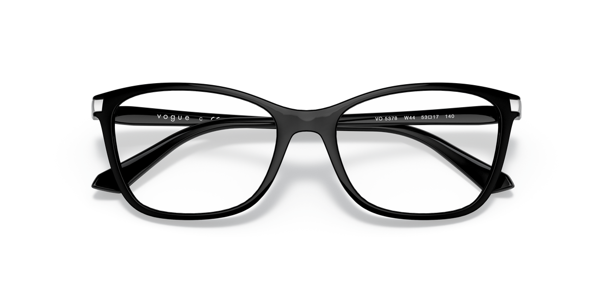Vogue Eyewear VO5378 in Black, front detail view #Colour_Black (W44)