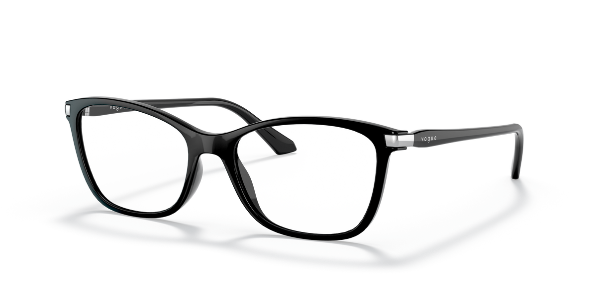 Vogue Eyewear VO5378 in Black, three-quarter view #Colour_Black (W44)