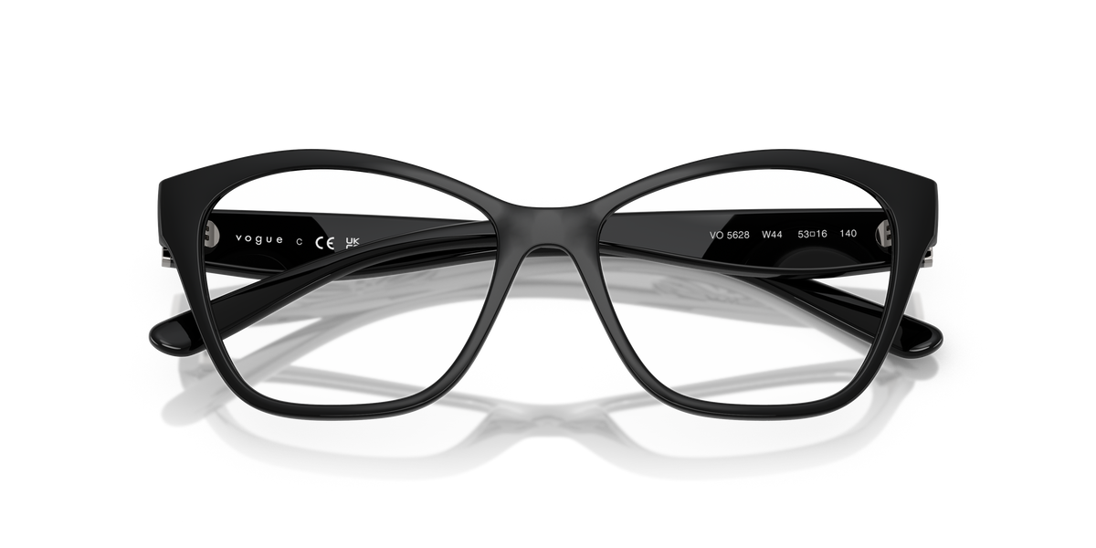 Vogue Eyewear VO5628 in Black, front detail view #Colour_Black (W44)