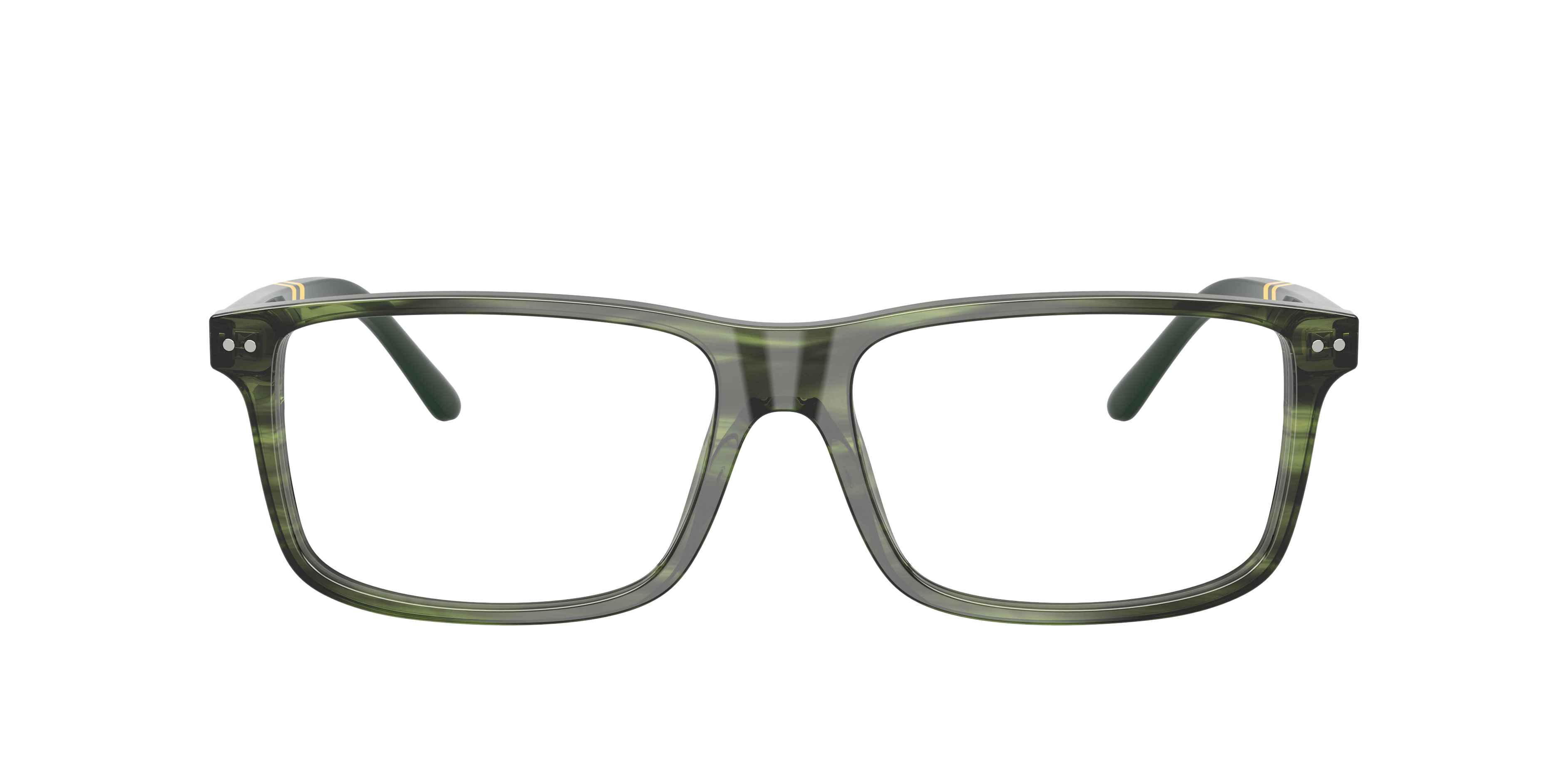 Polo by Ralph Lauren PH2296 - Shiny Striped Green, front view #Colour_Shiny Striped Green