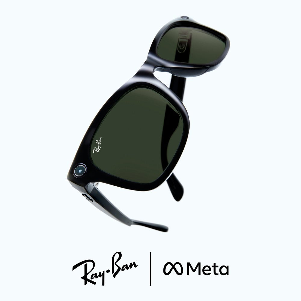 Ray-Ban Meta Wayfarer AI glasses in Shiny Black