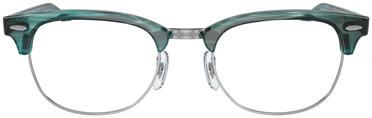 Ray-Ban Clubmaster RB5154 in Striped Green, front view #Colour_Striped Green (8377)