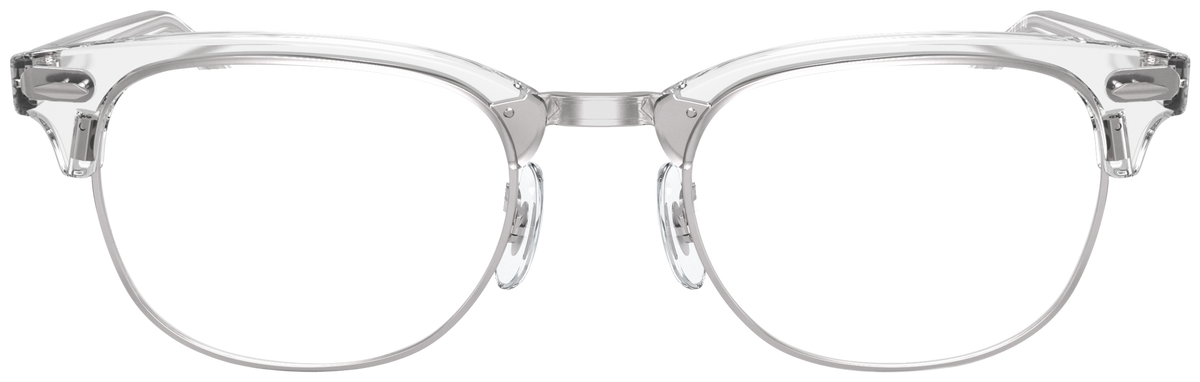 Ray-Ban Clubmaster RB5154 in White Transparent, front view #Colour_White Transparent (2001)